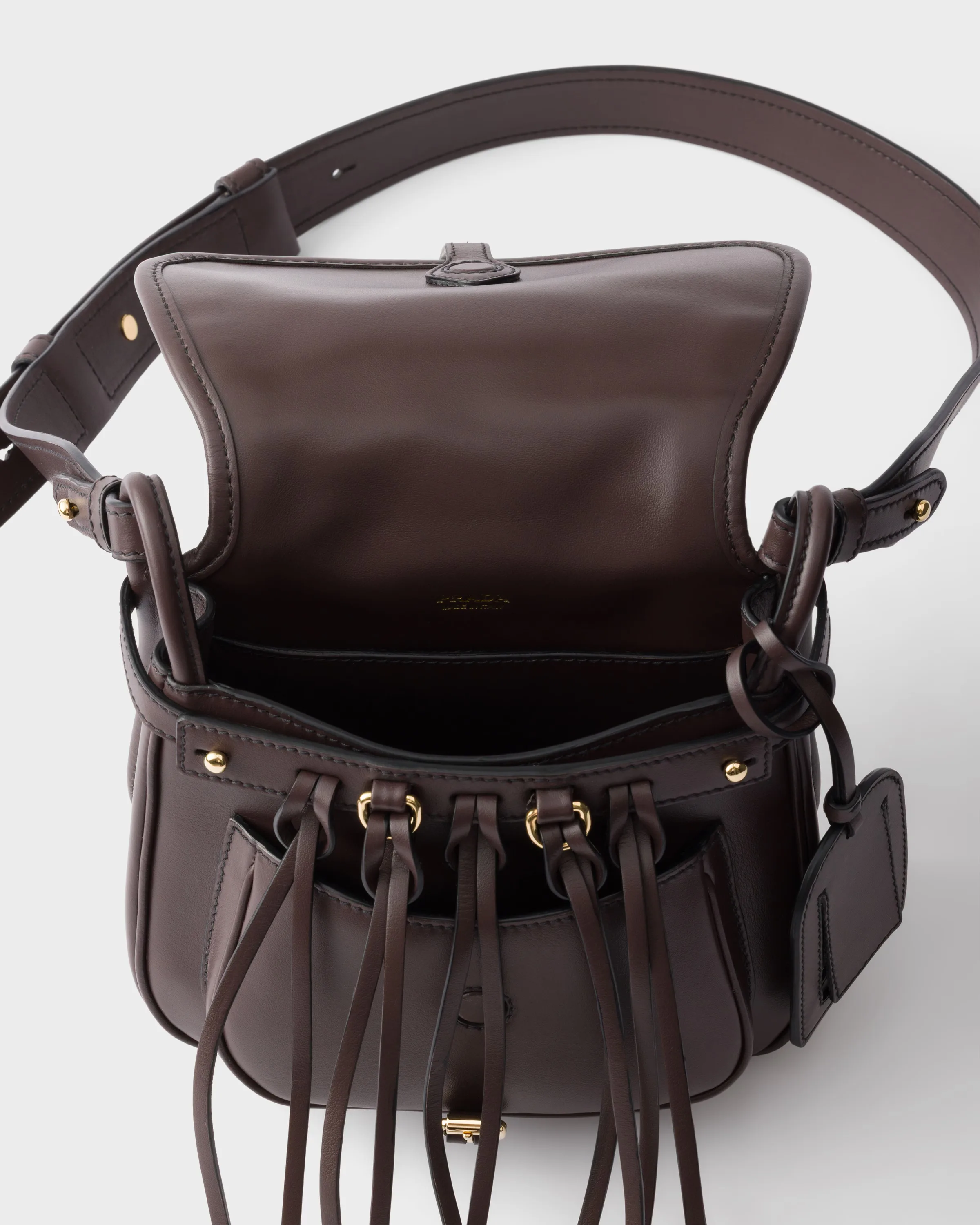 프라다 Prada Corsaire Re-Nylon & 레더 미니 숄더백 1BD412_2ZU8_F0002_V_OOU