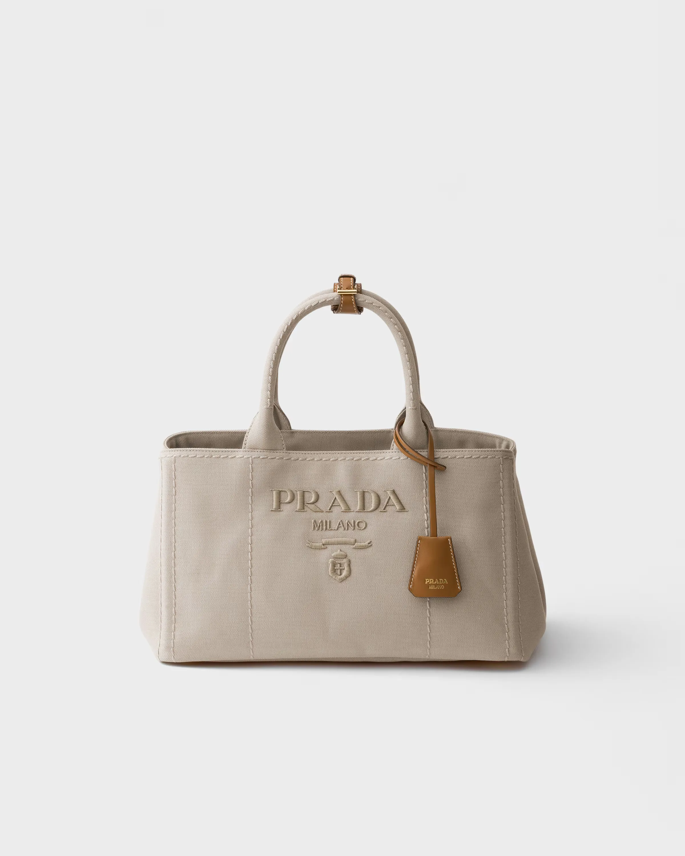프라다 Prada Jardinière 라지 코튼 캔버스 핸드백 1BG554_RCYA_F0018_V_8OK