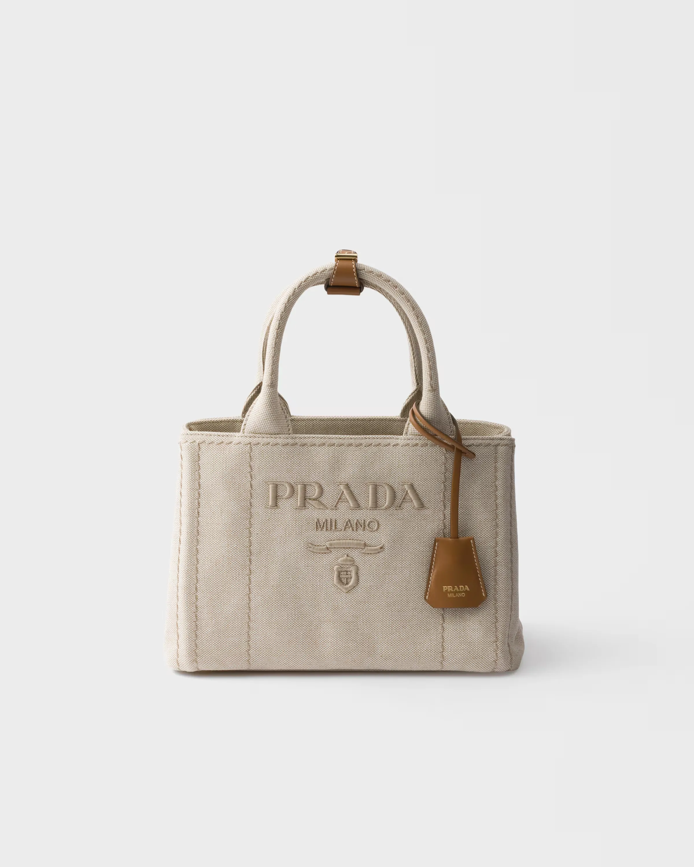프라다 Prada Jardinière 스몰 코튼 캔버스 백 1BG464_RCYA_F0018_V_8OK