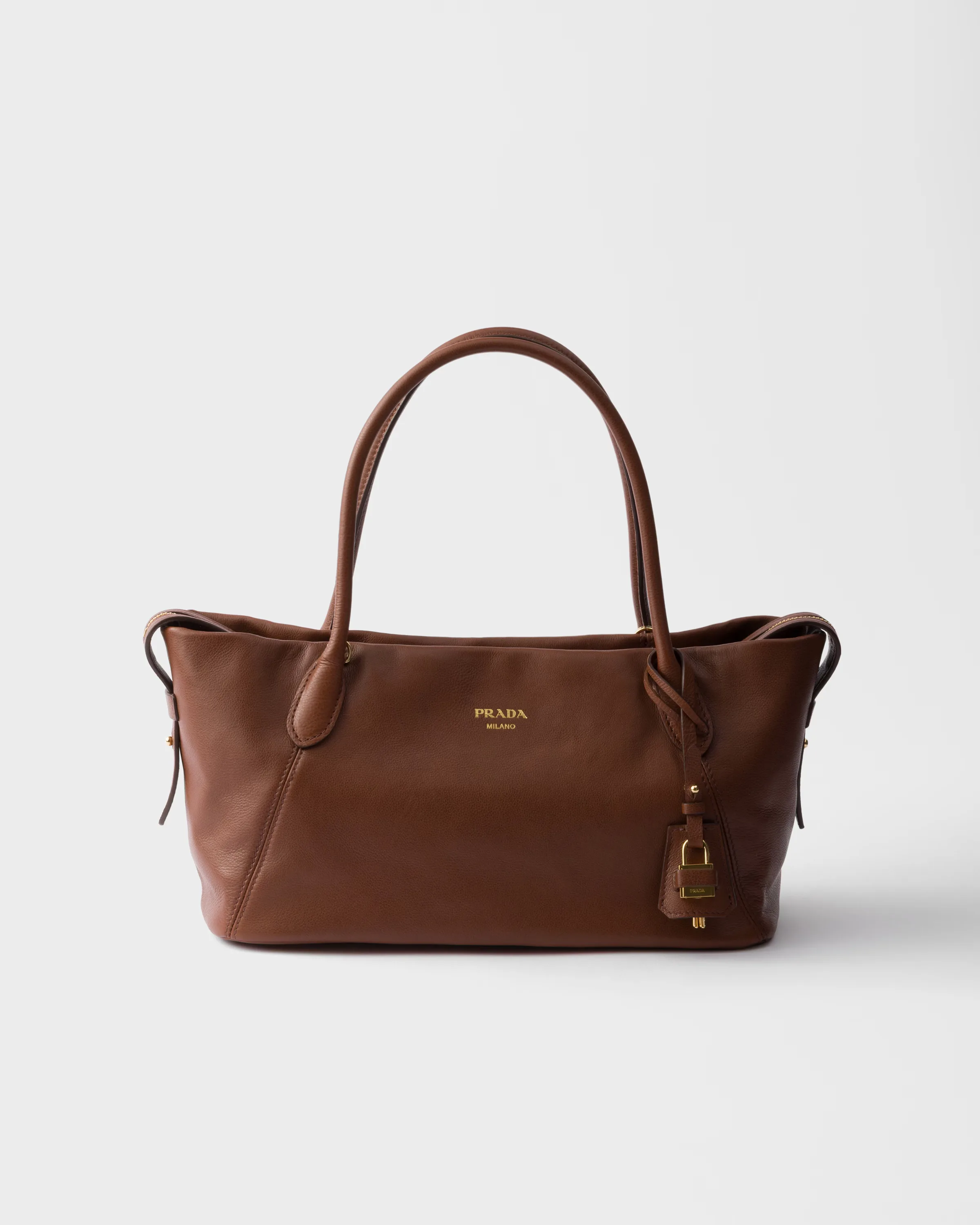 프라다 Prada Ouvert 라지 레더 토트백 1BG661_2HF2_F0036_V_OOO