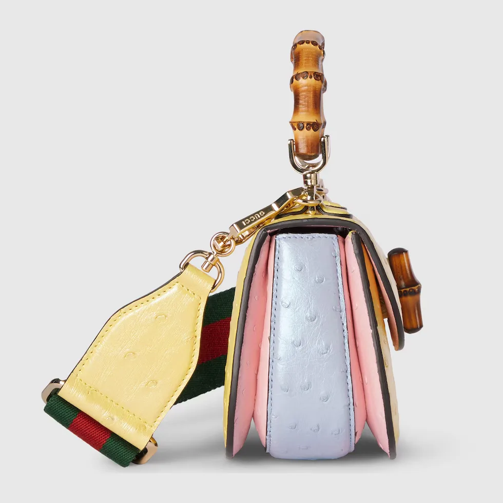 구찌 Gucci Bamboo 1947 오스트리치 미니백 686864EAA2F7441