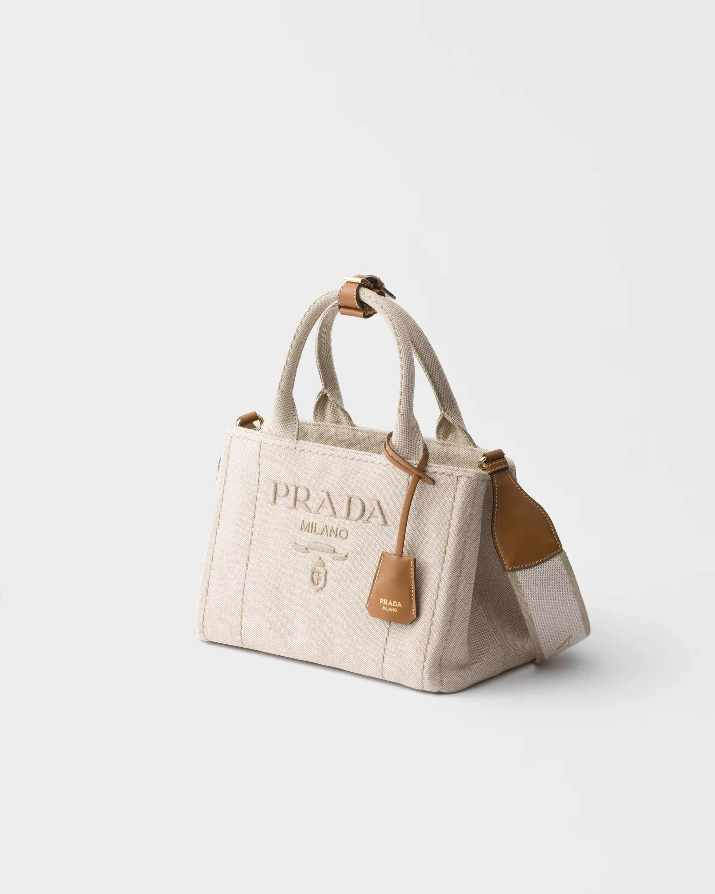 프라다 Prada Jardinière 스몰 코튼 캔버스 백 1BG464_RCYA_F0018_V_8OK