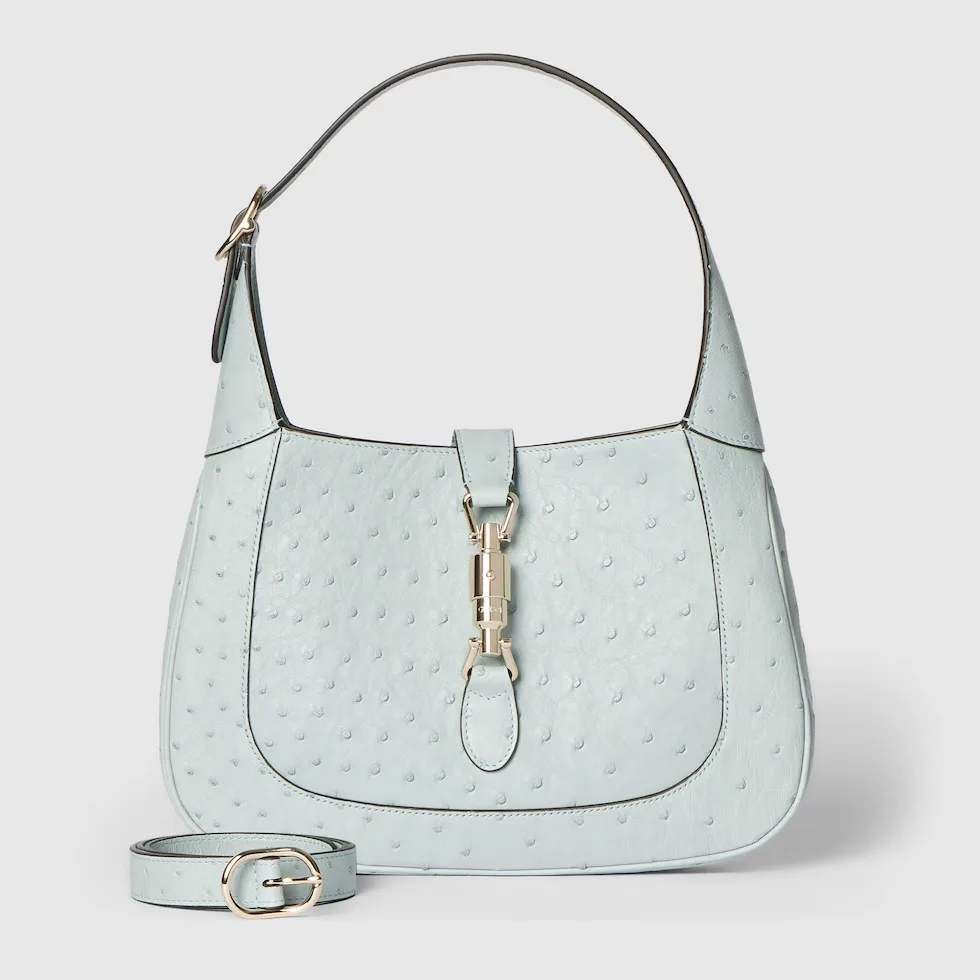 구찌 Gucci Jackie 1961 오스트리치 미디엄 백 820415EY00G4201