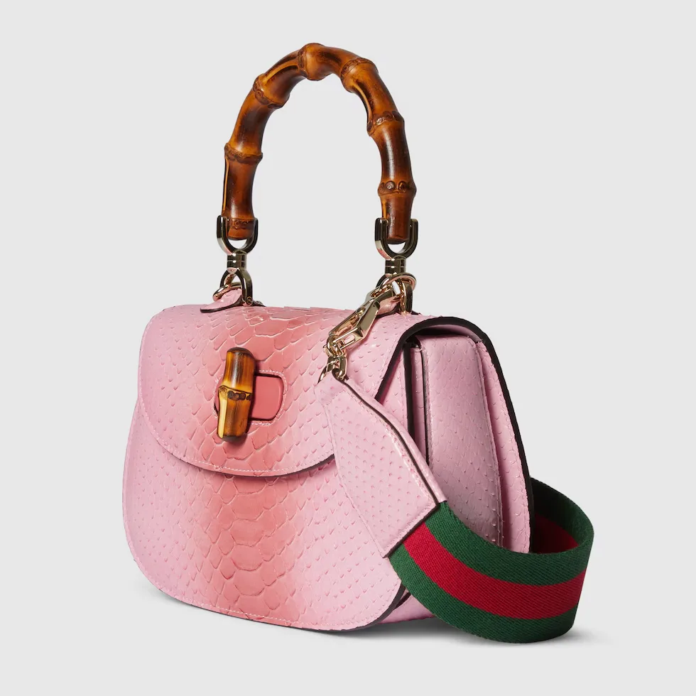 구찌 Gucci Bamboo 1947 파이톤 스몰 백 675797EAA2R8559