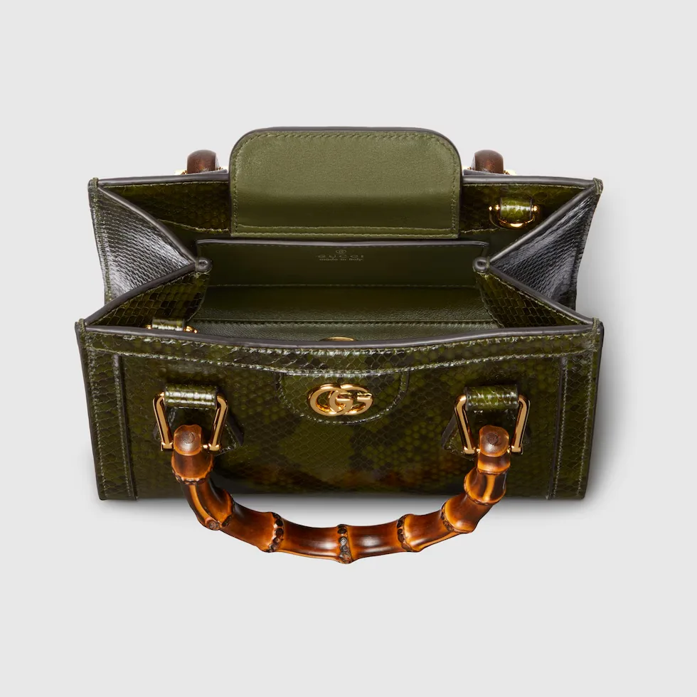 구찌 Gucci Diana 파이톤 스몰 토트백 675800EKN0G3037