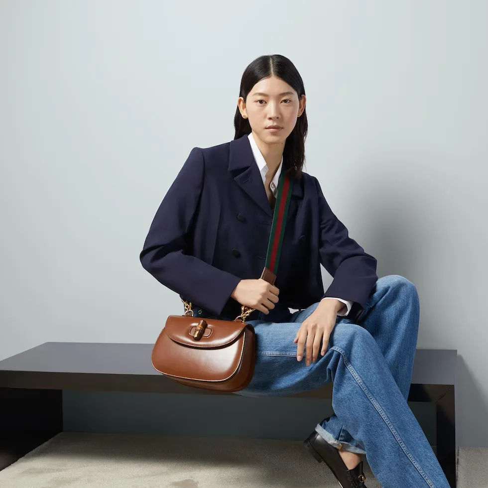 구찌 Gucci Bamboo 1947 미디엄 백 67220610ODT1060