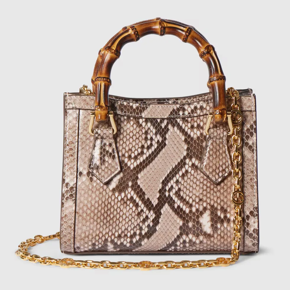 구찌 Gucci Diana 파이톤 스몰 토트백 675800EKN0G5734