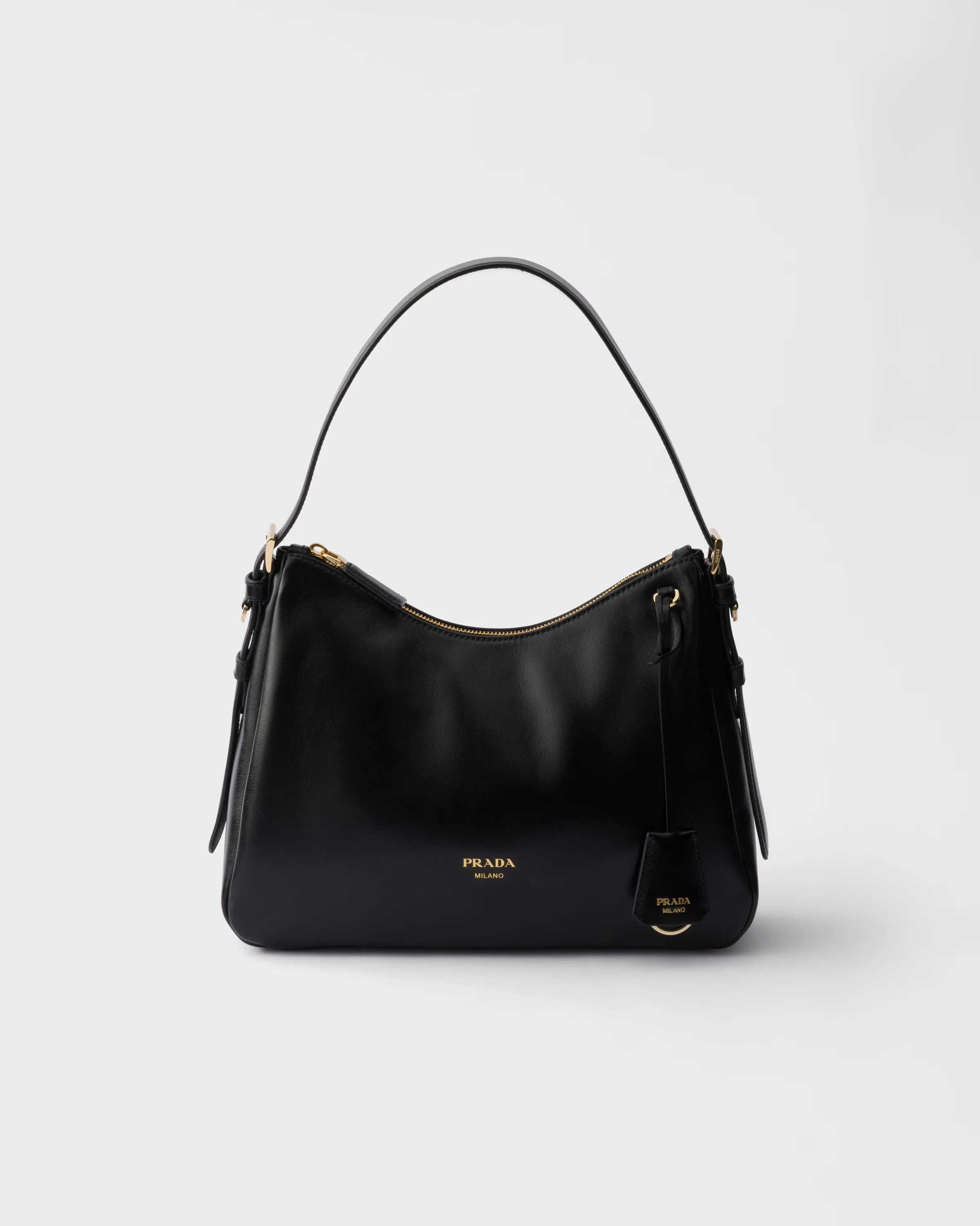 프라다 Prada Aimée 미디엄 레더 숄더백 1BC301_2ZRN_F0002_V_LEY