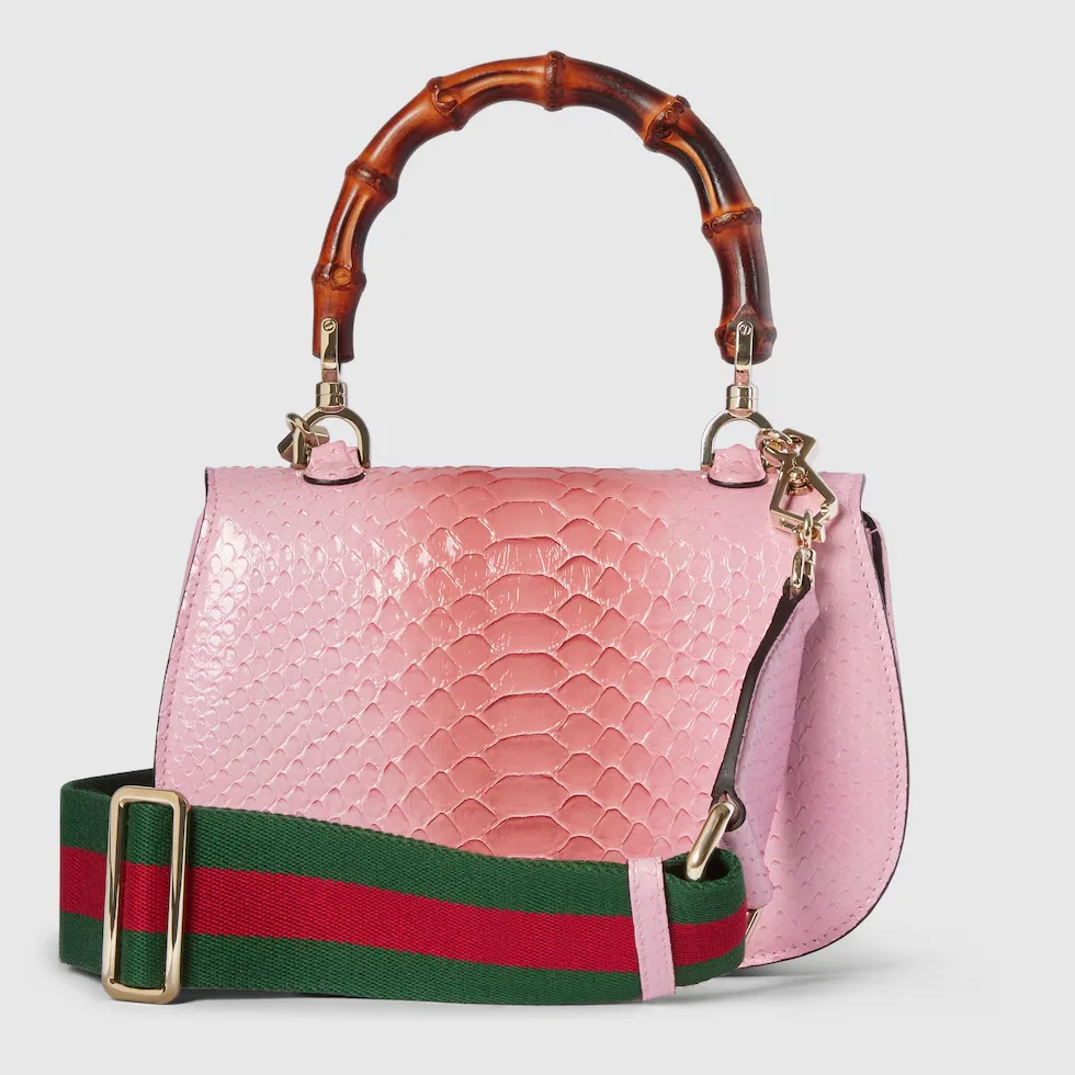 구찌 Gucci Bamboo 1947 파이톤 스몰 백 675797EAA2R8559