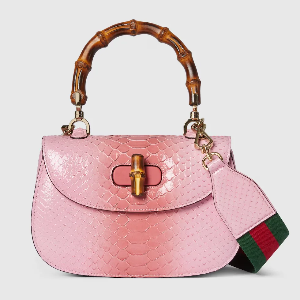 구찌 Gucci Bamboo 1947 파이톤 스몰 백 675797EAA2R8559