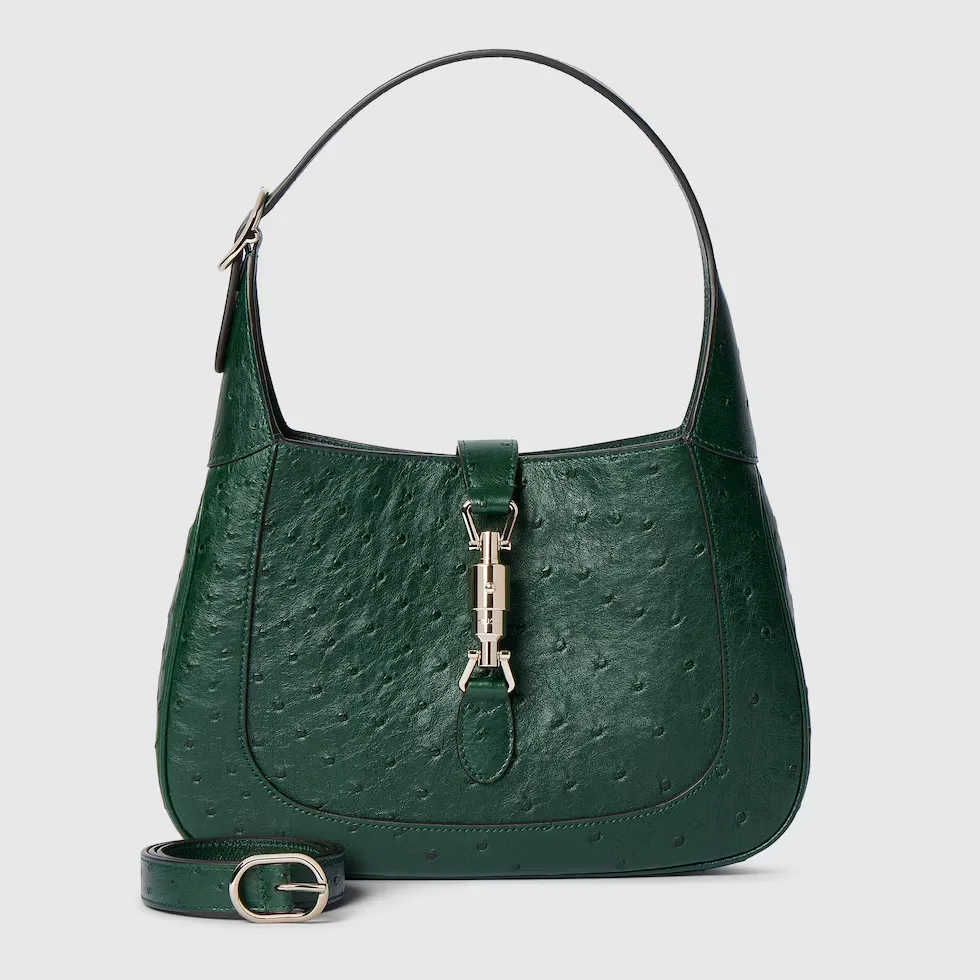 구찌 Gucci Jackie 1961 오스트리치 미디엄 백 820415EY00G3002