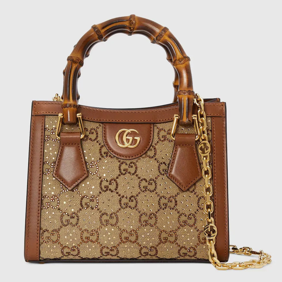 구찌 Gucci Diana 크리스탈 스몰 토트백 70744921HRG2687