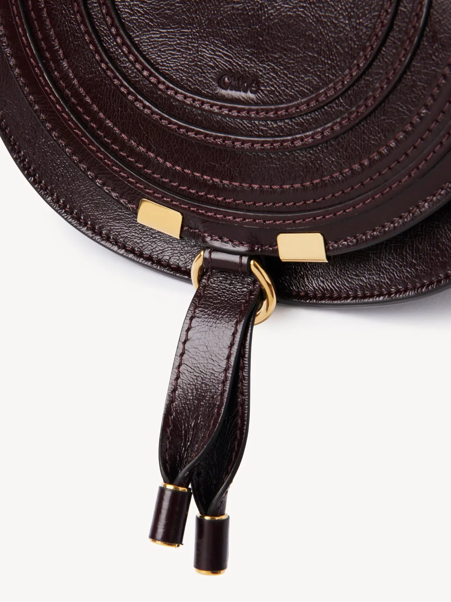 끌로에 스몰 마르시 새들백 샤이니 레더 CHC24AS680N57607