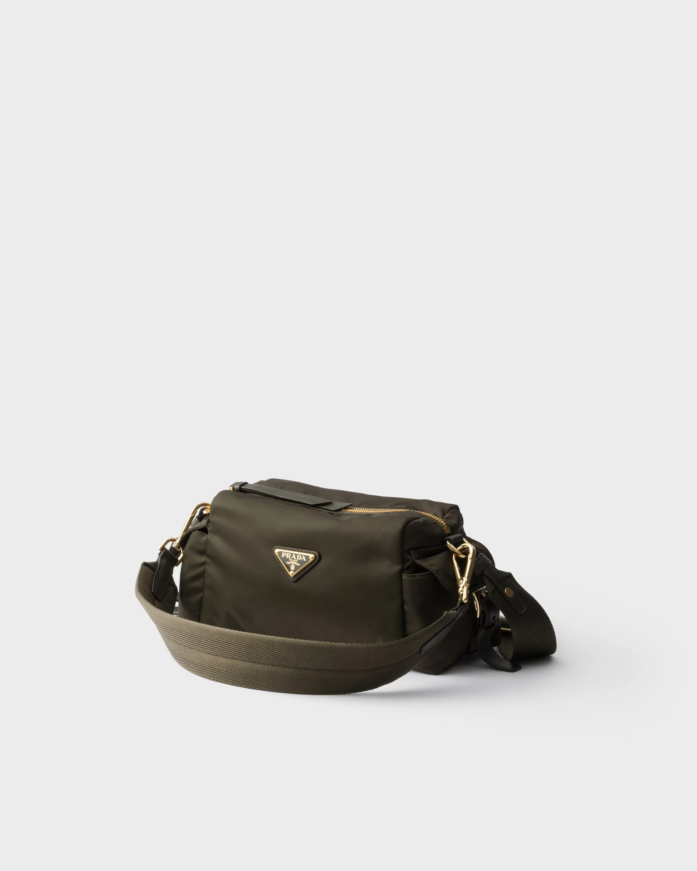 프라다 Prada Explore 스몰 Re-Nylon & 레더 숄더백 1BH232_RDLN_F0002_V_NOO