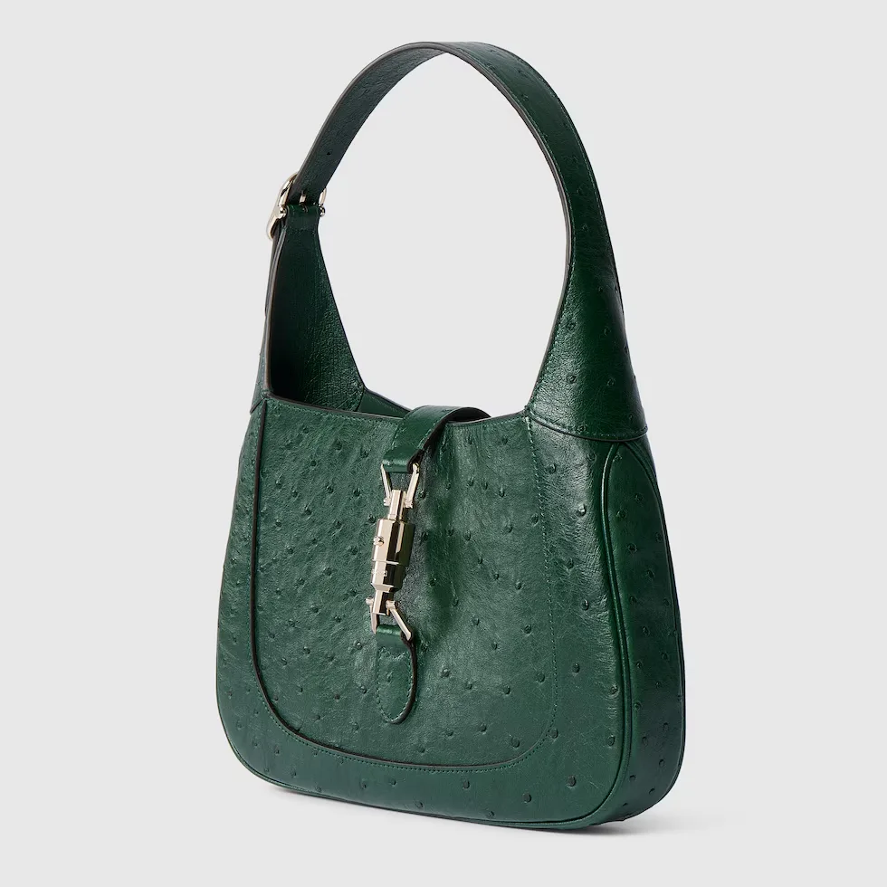 구찌 Gucci Jackie 1961 오스트리치 미디엄 백 820415EY00G3002