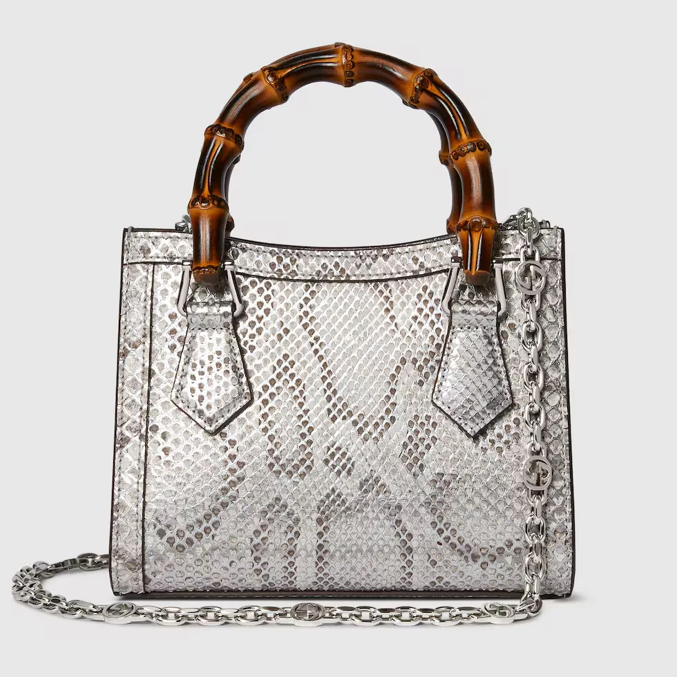 구찌 Gucci Diana 파이톤 스몰 토트백 675800EKN0G5734