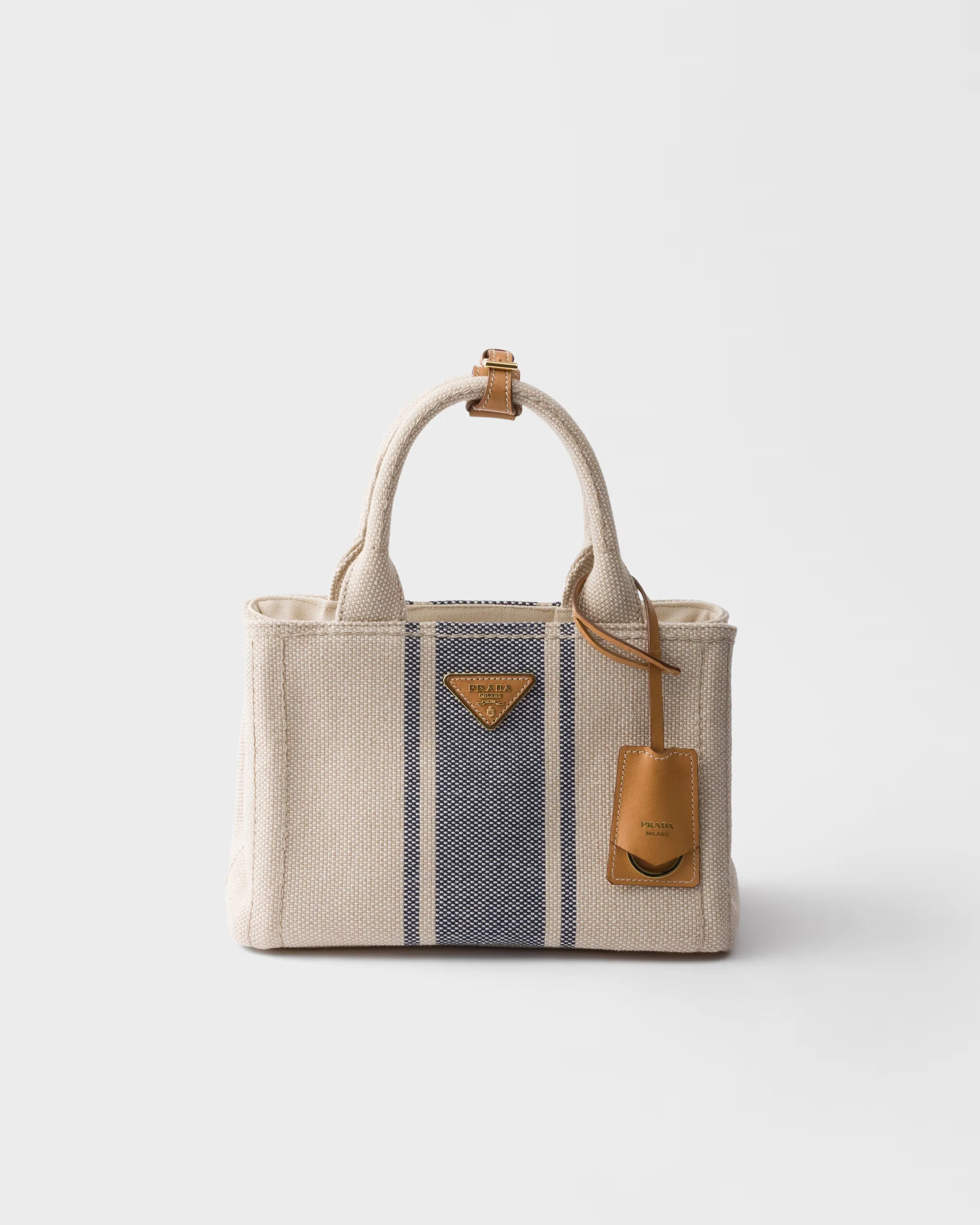 프라다 Prada Jardinière 스몰 코튼 캔버스 백 1BG464_2ZQG_F0Z12_V_9YM