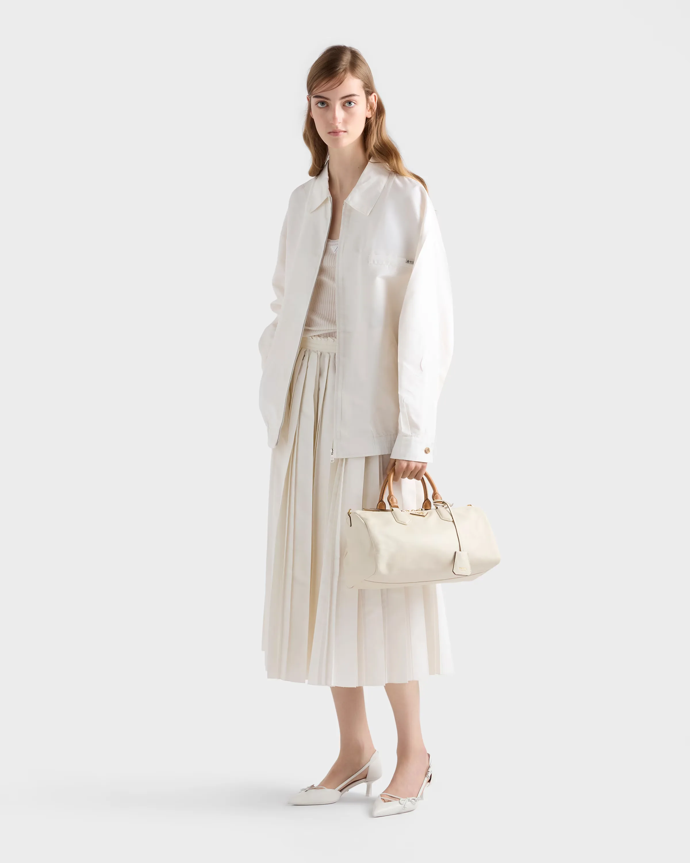 프라다 Prada Evasion 라지 레더 탑핸들백 1BB175_2ZQX_F0009_V_OOO