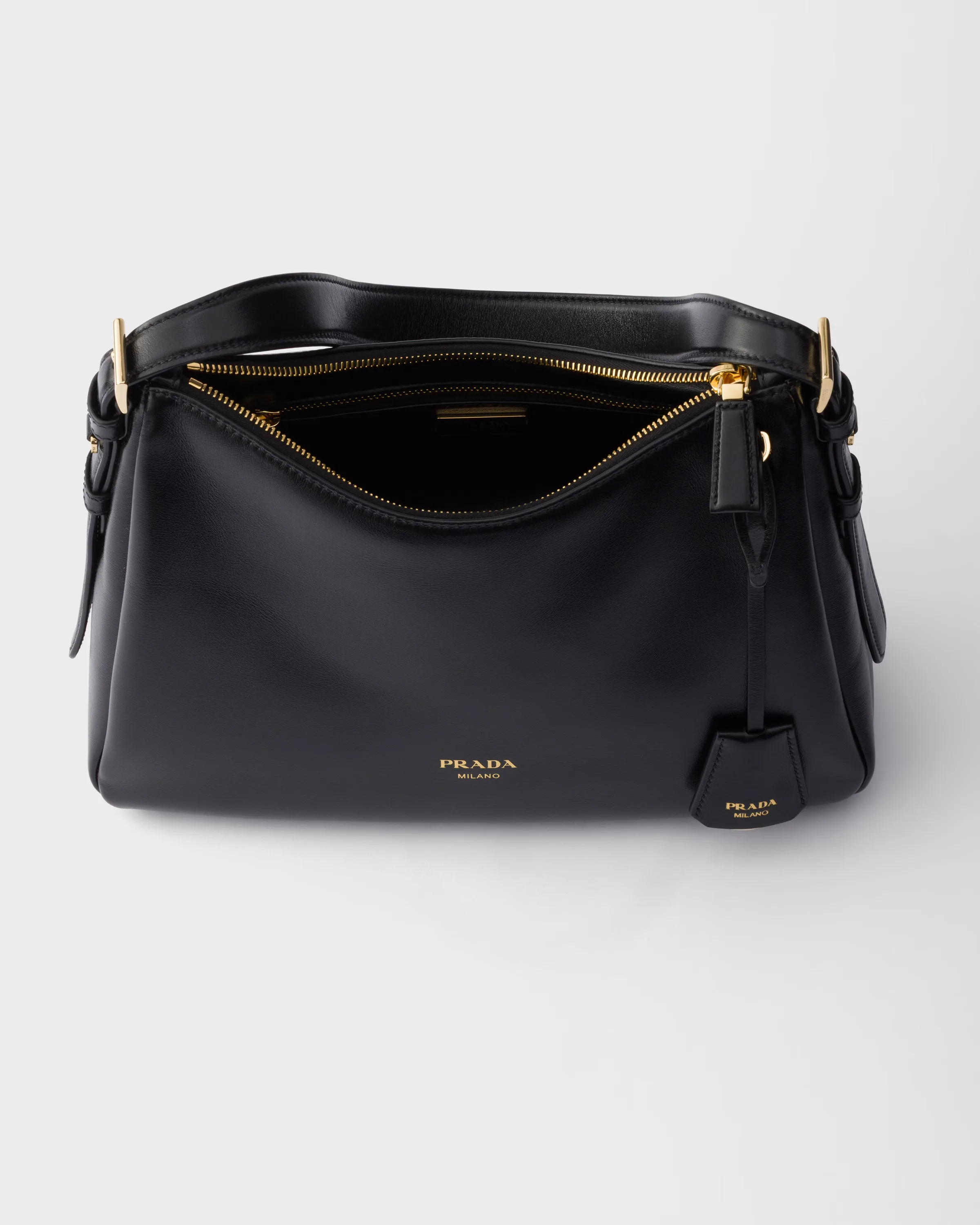 프라다 Prada Aimée 미디엄 레더 숄더백 1BC301_2ZRN_F0002_V_LEY