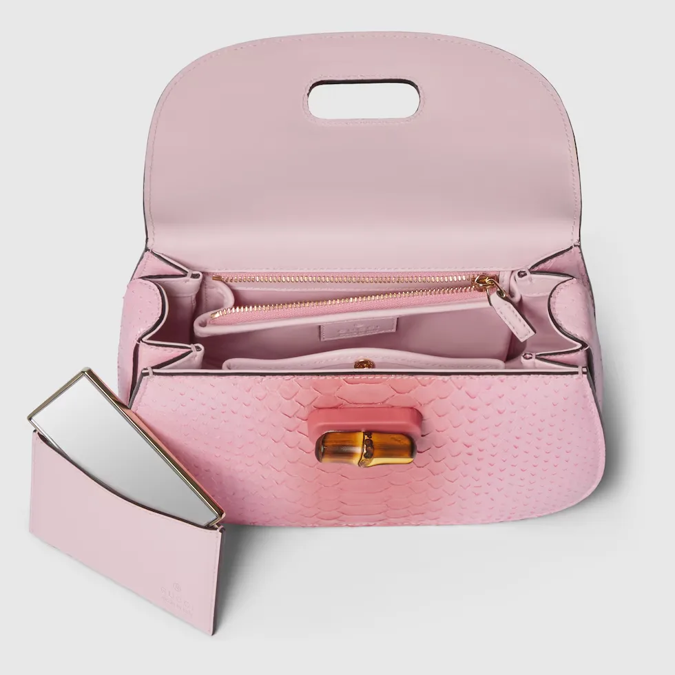 구찌 Gucci Bamboo 1947 파이톤 스몰 백 675797EAA2R8559
