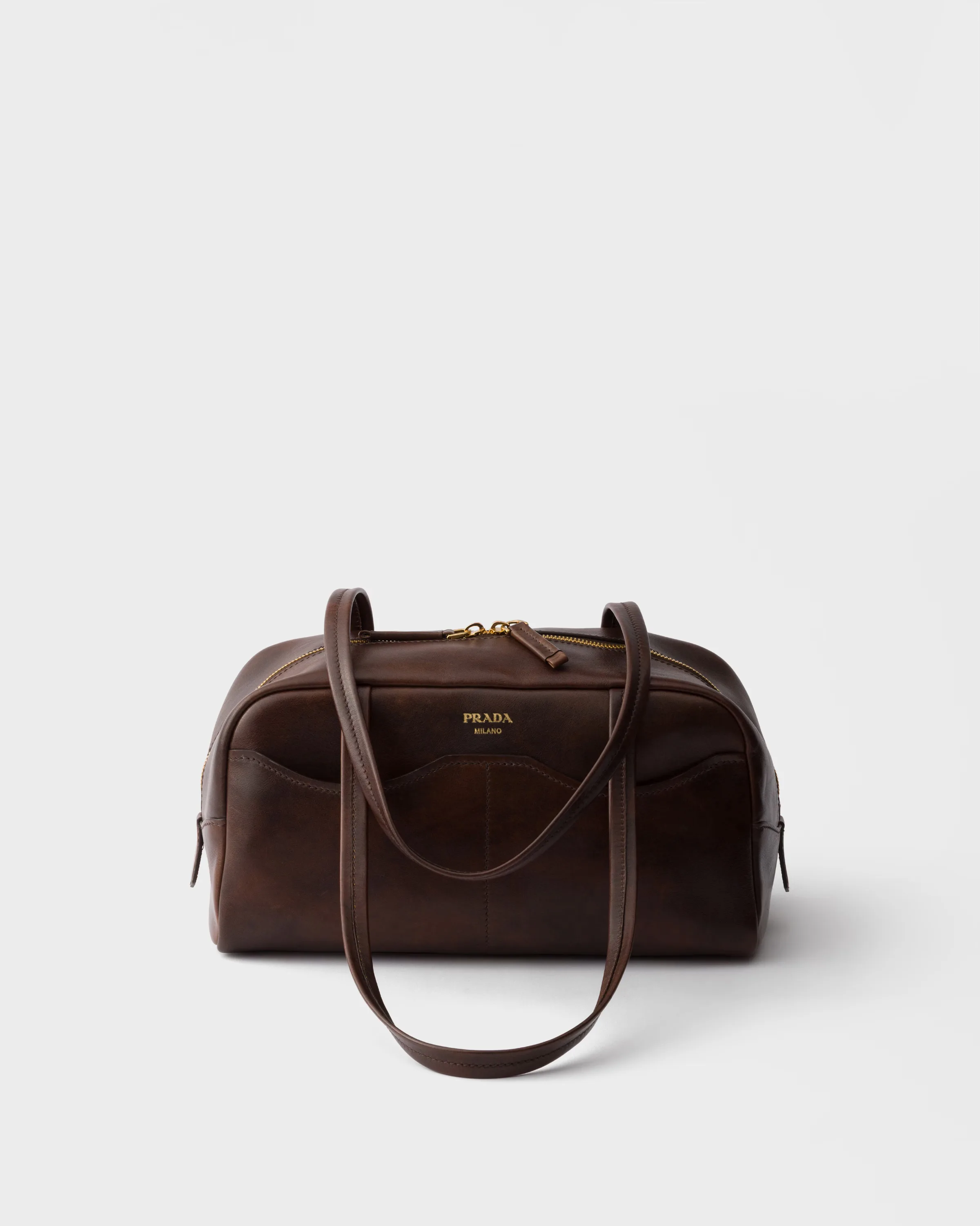 프라다 Prada Box 라지 앤티크 레더 탑핸들백 1BB165_2ZQ6_F0324_V_OOO