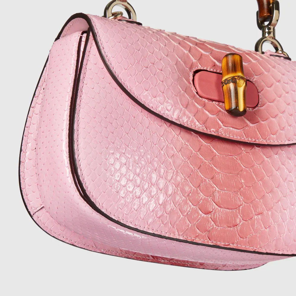 구찌 Gucci Bamboo 1947 파이톤 스몰 백 675797EAA2R8559