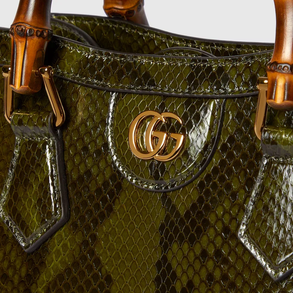 구찌 Gucci Diana 파이톤 스몰 토트백 675800EKN0G3037