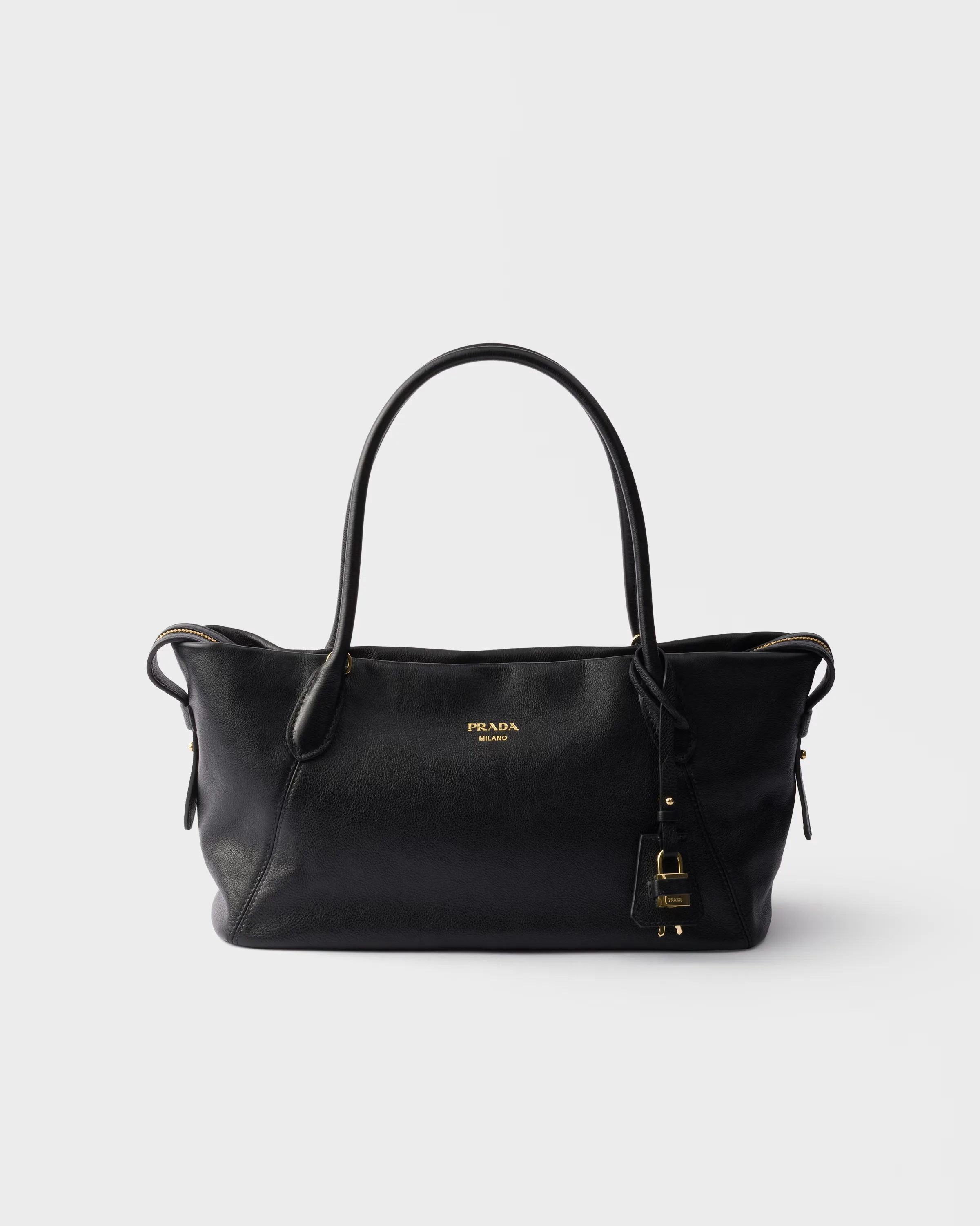프라다 Prada Ouvert 라지 레더 토트백 1BG661_2HF2_F0036_V_OOO