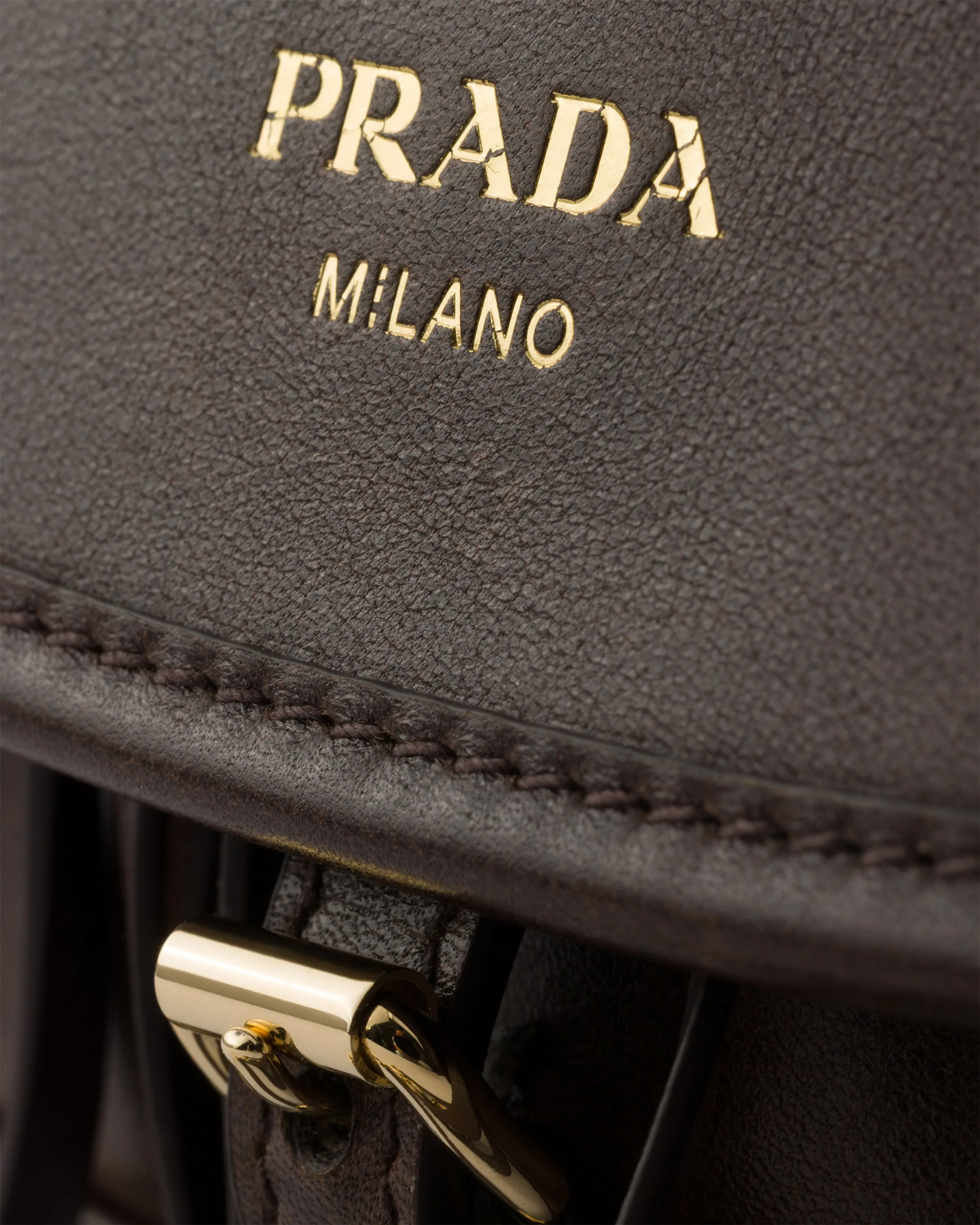 프라다 Prada Corsaire 에이지드 레더 미니 숄더백 1BD412_2ZRN_F0324_V_OOU