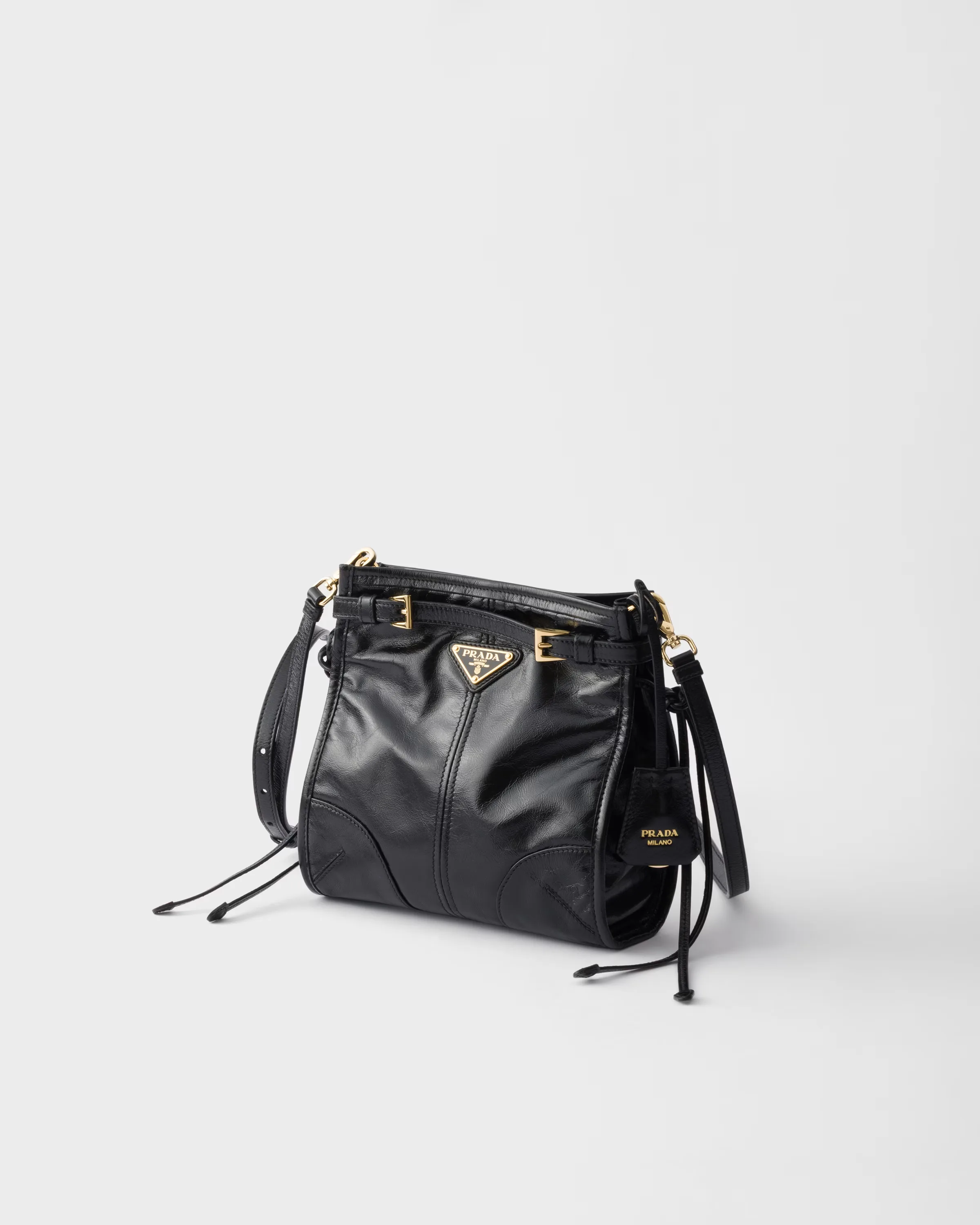 프라다 Prada Bonnie 레더 미니 숄더백 1BH229_2CYR_F0002_V_OOO