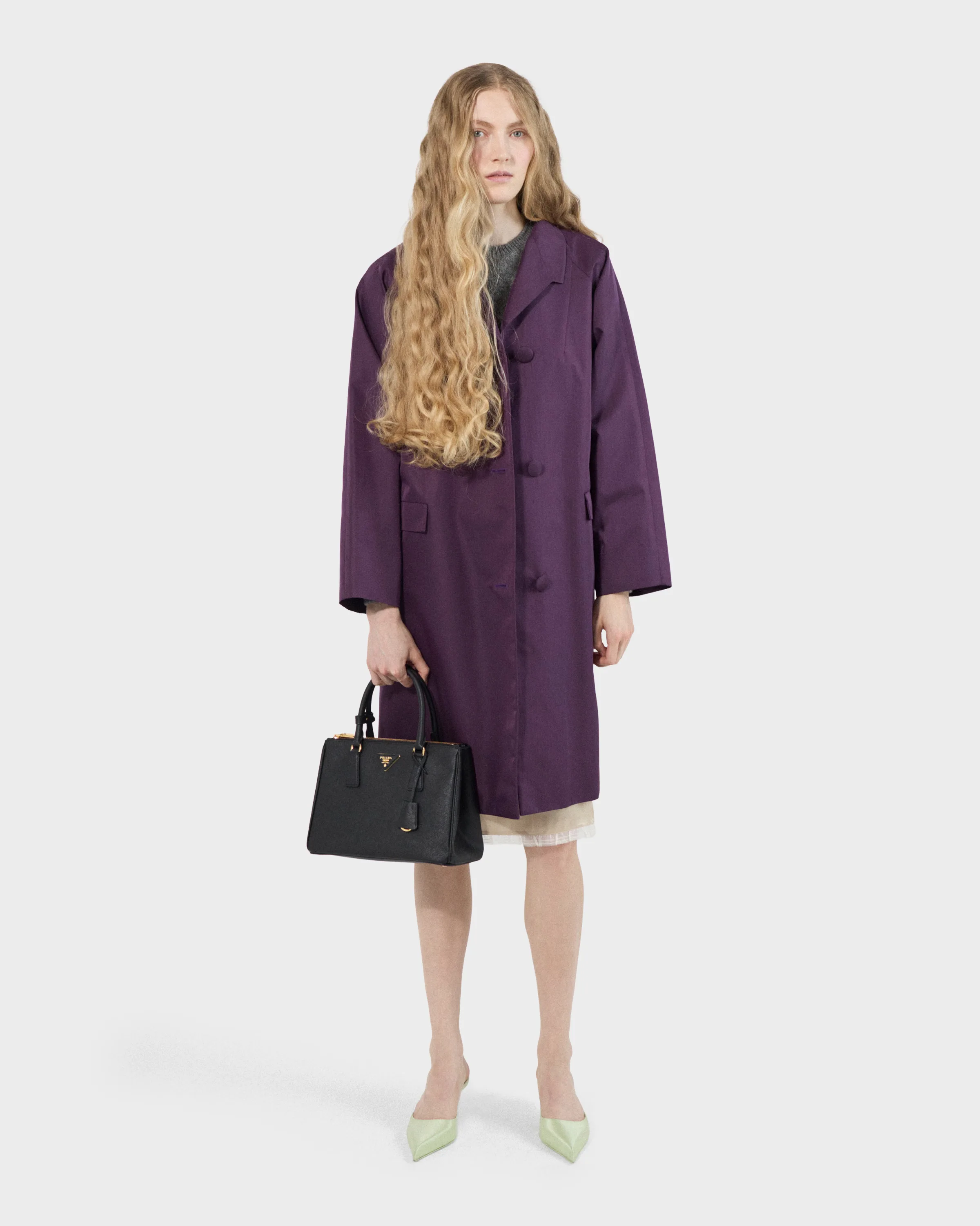 프라다 Prada Galleria 미디엄 사피아노 레더 백 1BA863_NZV_F0002_V_EOO