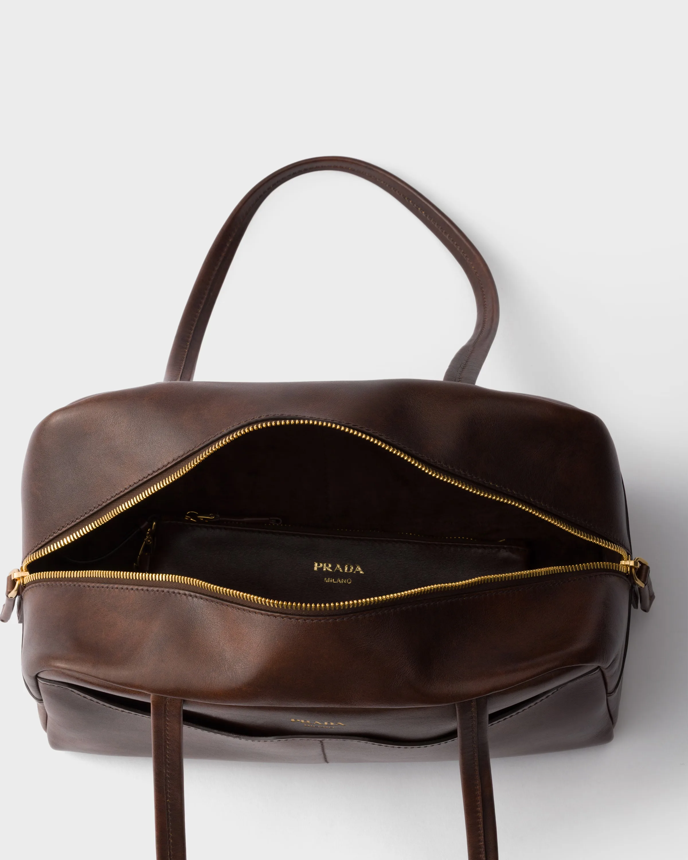 프라다 Prada Box 라지 앤티크 레더 탑핸들백 1BB165_2ZQ6_F0324_V_OOO
