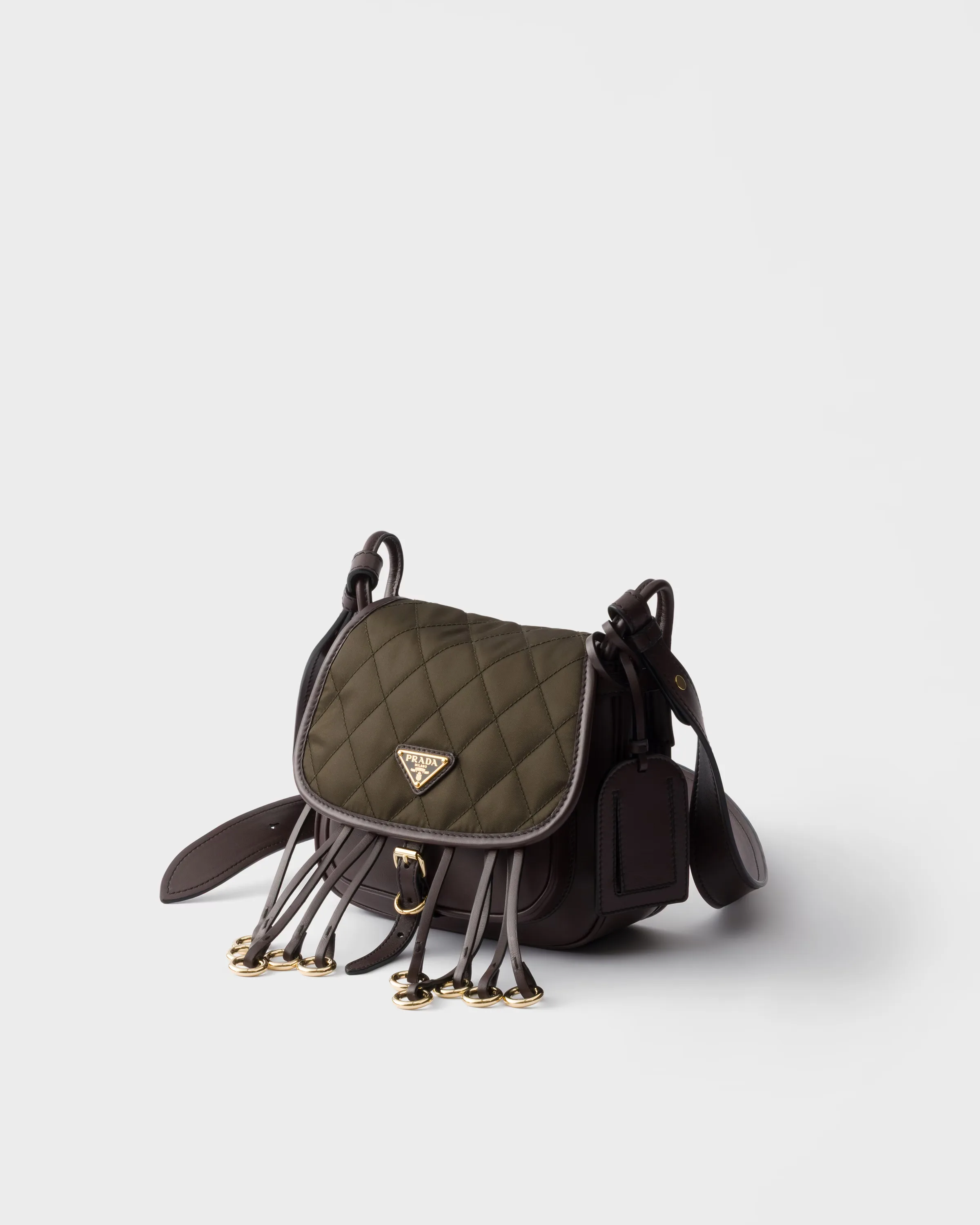 프라다 Prada Corsaire Re-Nylon & 레더 미니 숄더백 1BD412_2ZU8_F0002_V_OOU