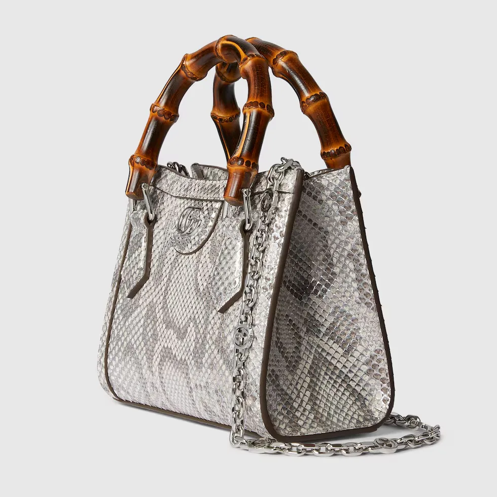 구찌 Gucci Diana 파이톤 스몰 토트백 675800EKN0G5734