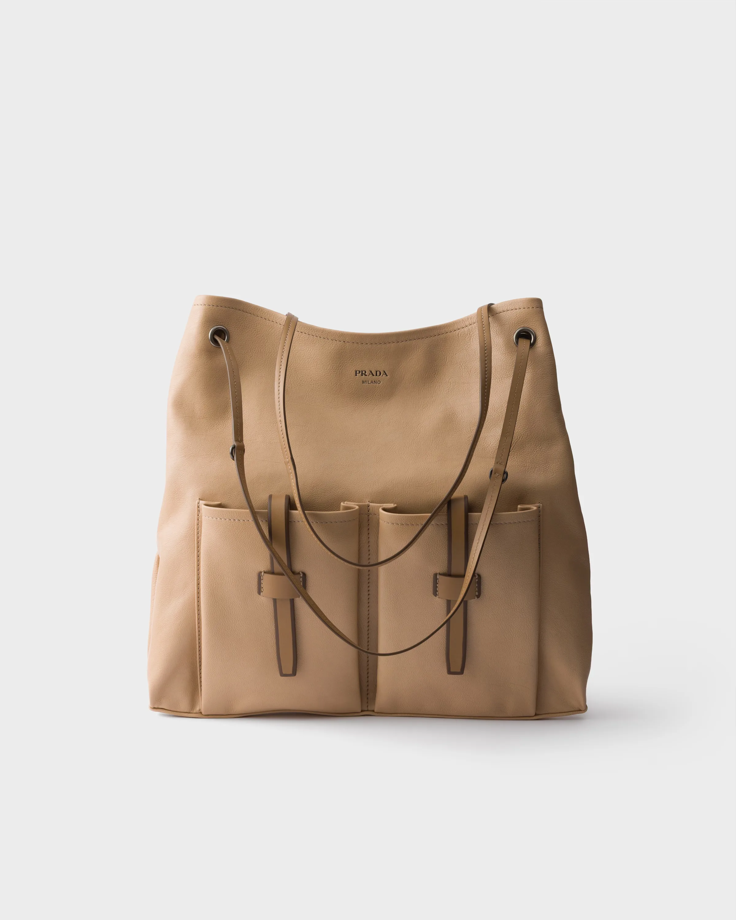 프라다 Prada Route 라지 레더 백 1BC289_2G6F_F0036_V_OOO