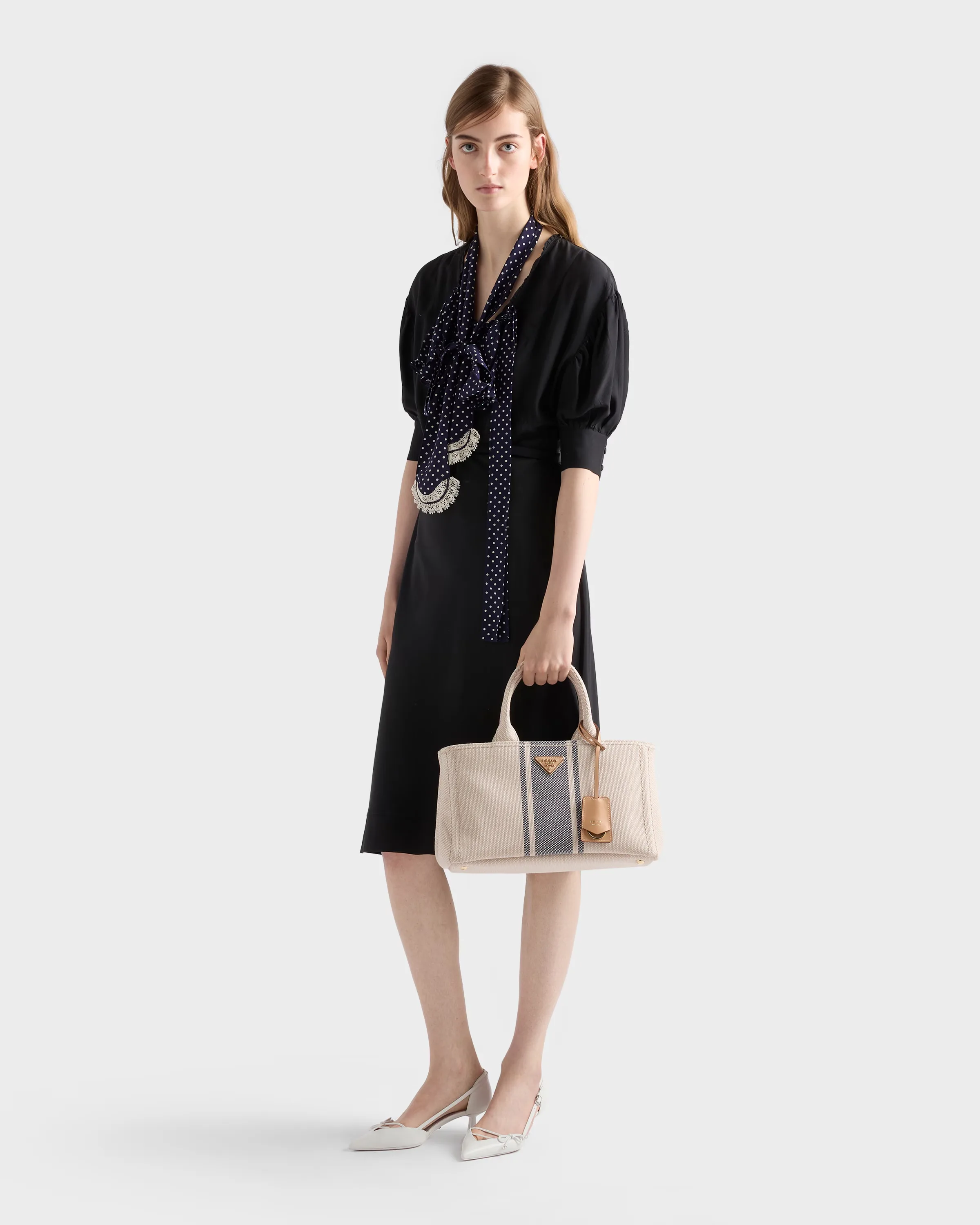 프라다 Prada Jardinière 라지 코튼 캔버스 백 1BG554_2ZQG_F0Z12_V_9YM