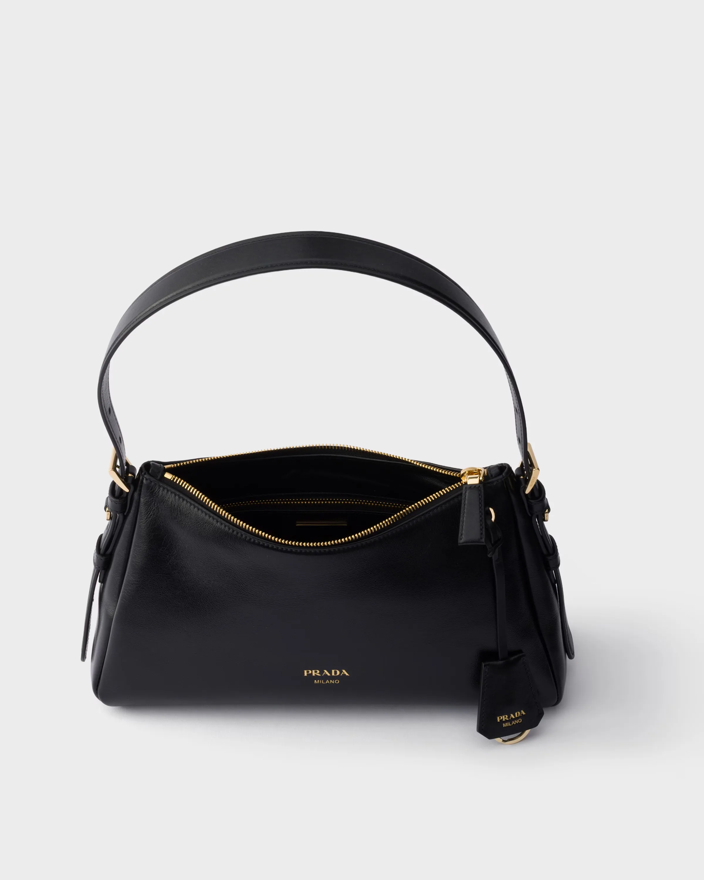 프라다 Prada Aimée 미디엄 레더 숄더백 1BC229_2ZRN_F0002_V_LEY