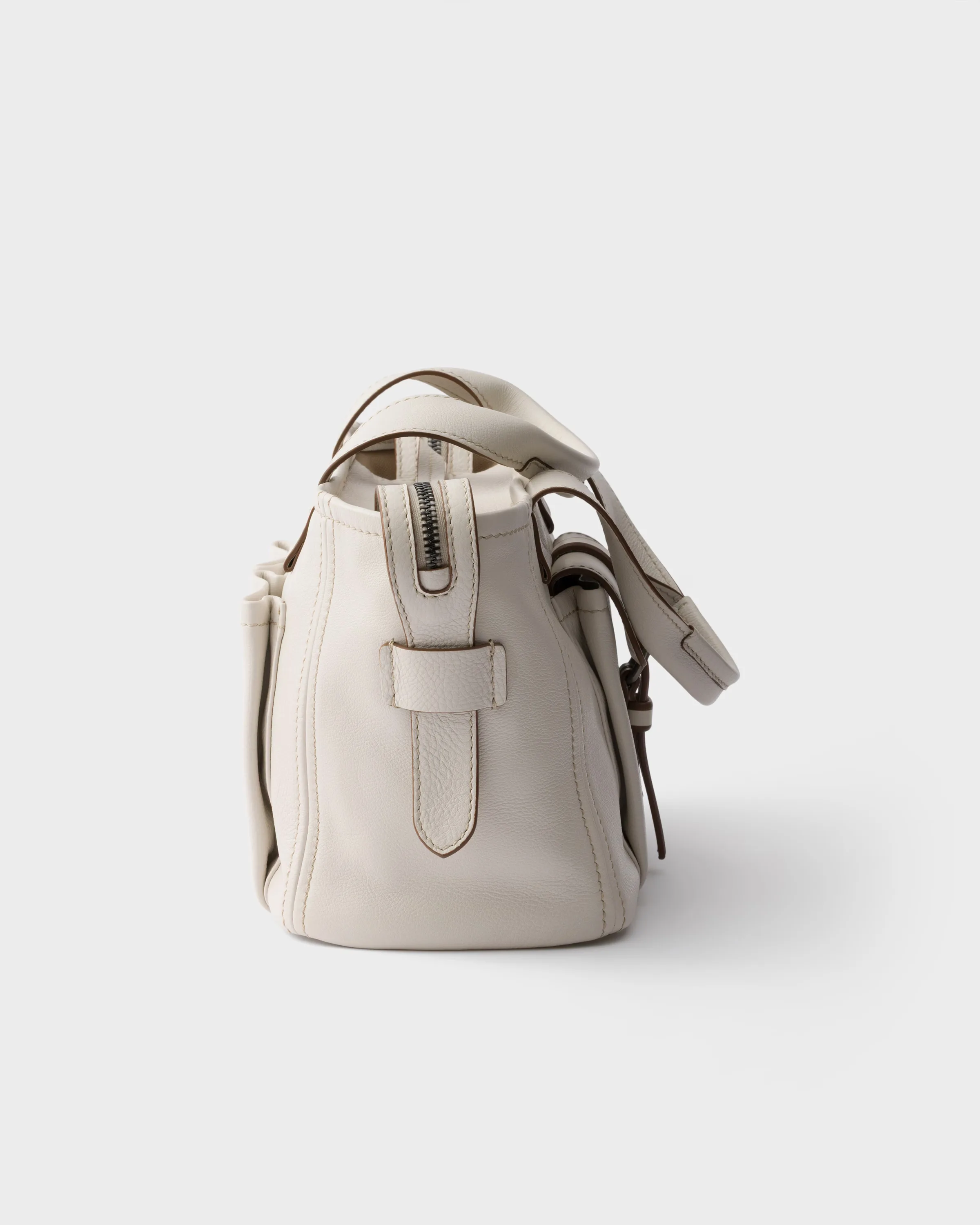 프라다 Prada Route 미디엄 레더 토트백 1BG660_2G6R_F0K74_V_OOO