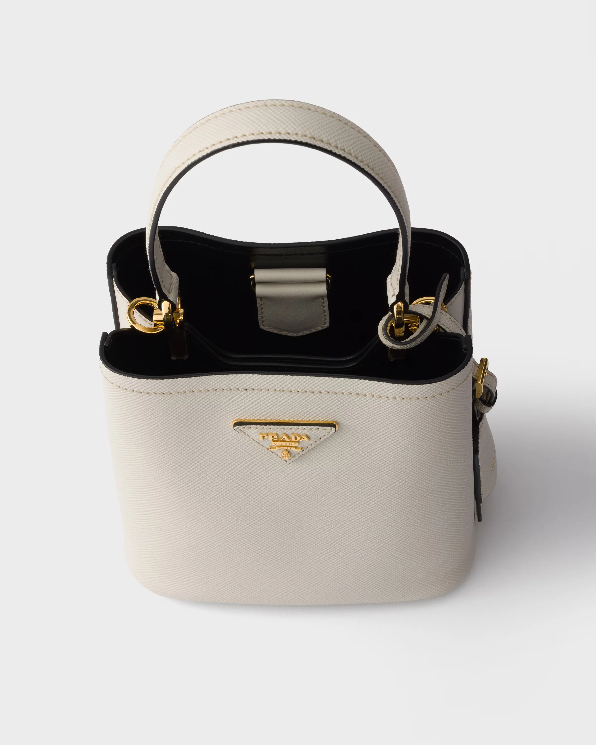 프라다 Prada Panier 미니 사피아노 레더 백 1BA217_2ERX_F03BH_V_OOD