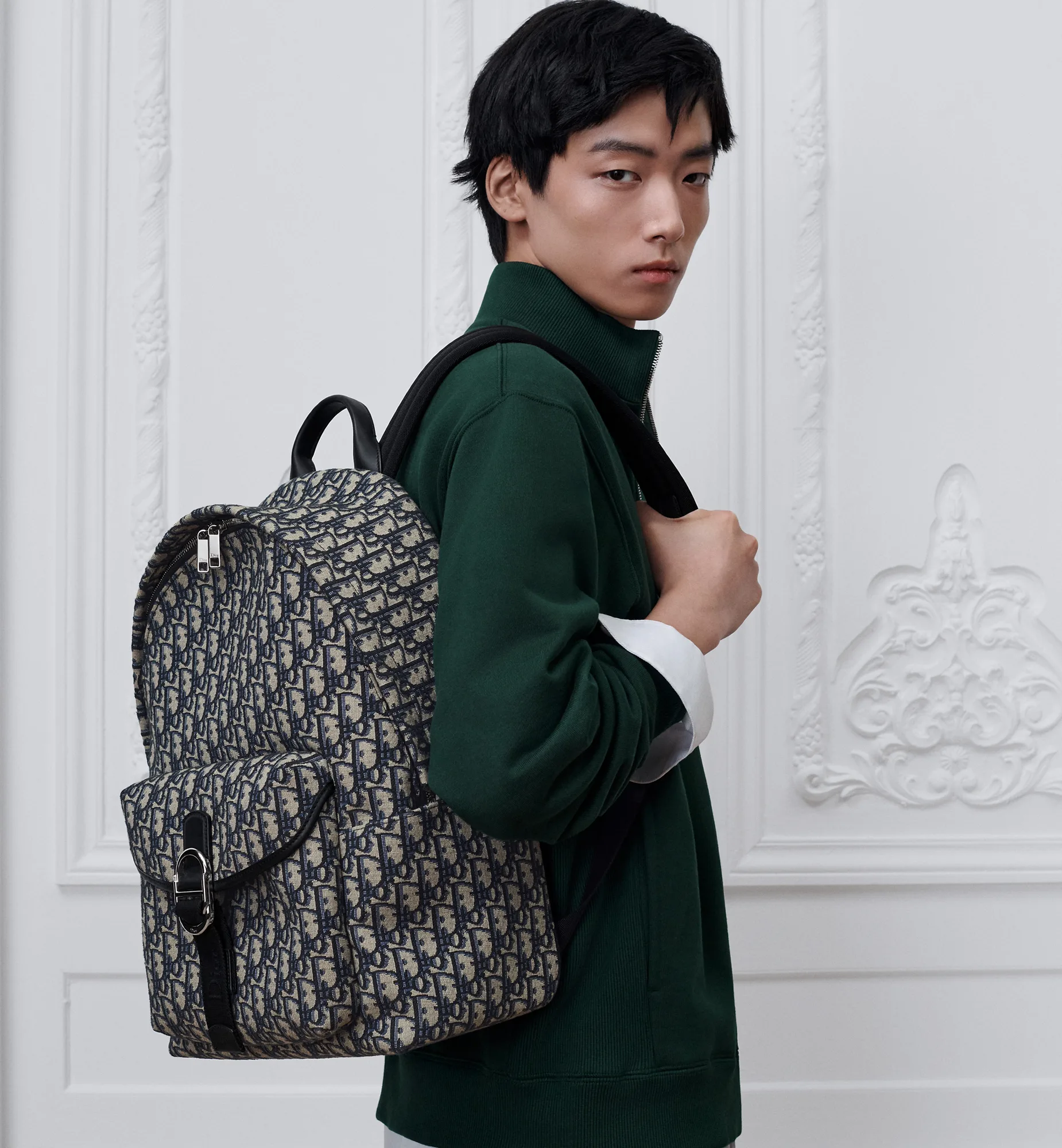 디올 Dior Jett 지퍼 백팩 1DBBA270YUS_H03E