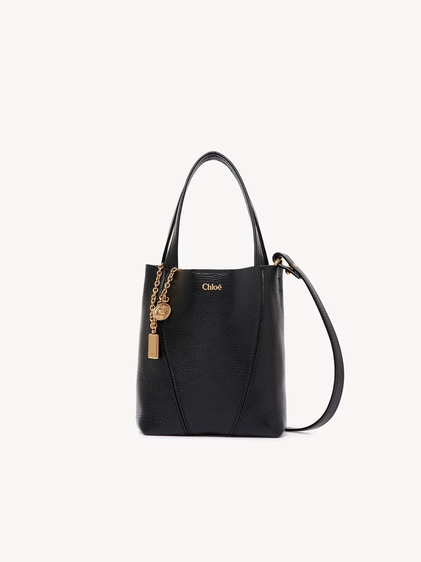 끌로에 스몰 끌로에 스핀 토트백 그레인드 레더 CH25SS812N84001