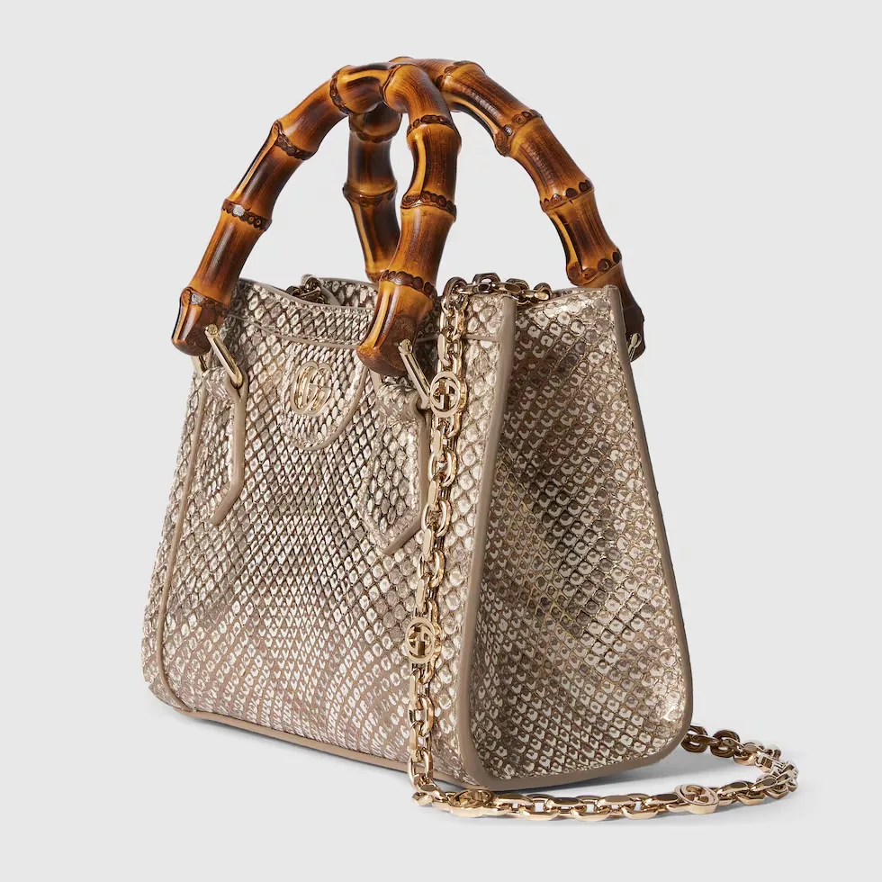 구찌 Gucci Diana 파이톤 스몰 토트백 675800EKN0G5734