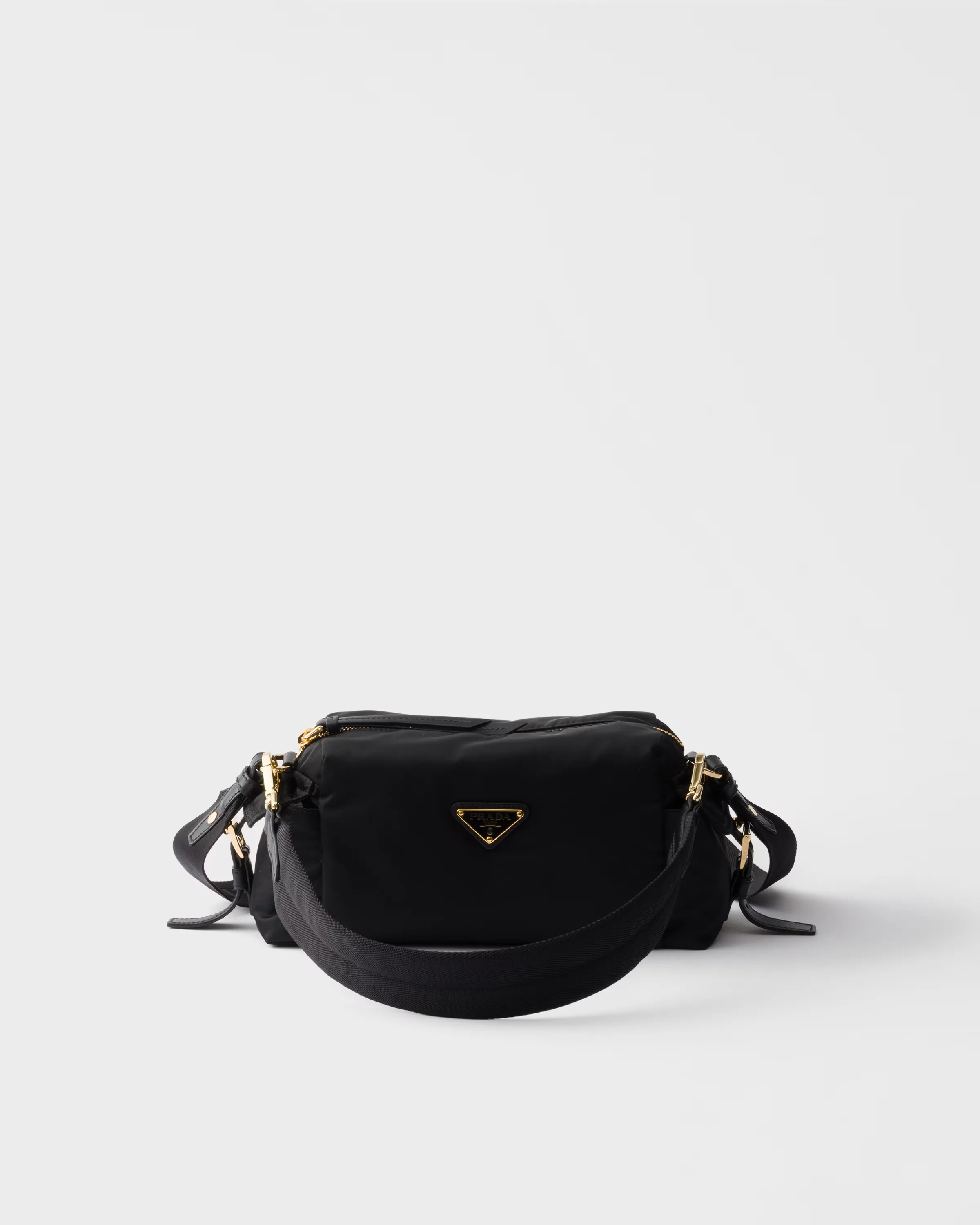 프라다 Prada Explore 스몰 Re-Nylon & 레더 숄더백 1BH232_RDLN_F0002_V_NOO