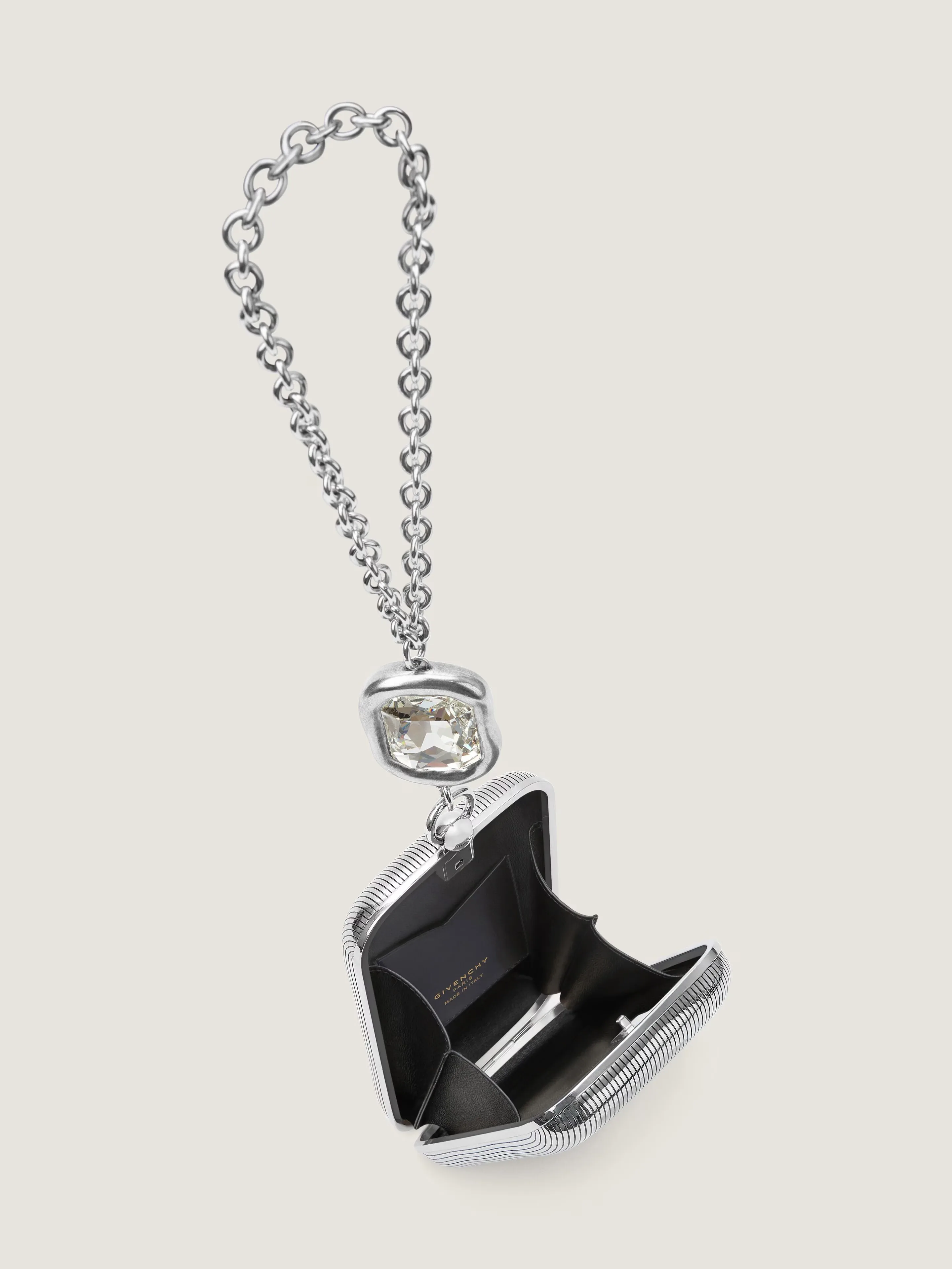 지방시 이브닝 클러치 in metal with crystal jewel BB5150B2BR-040