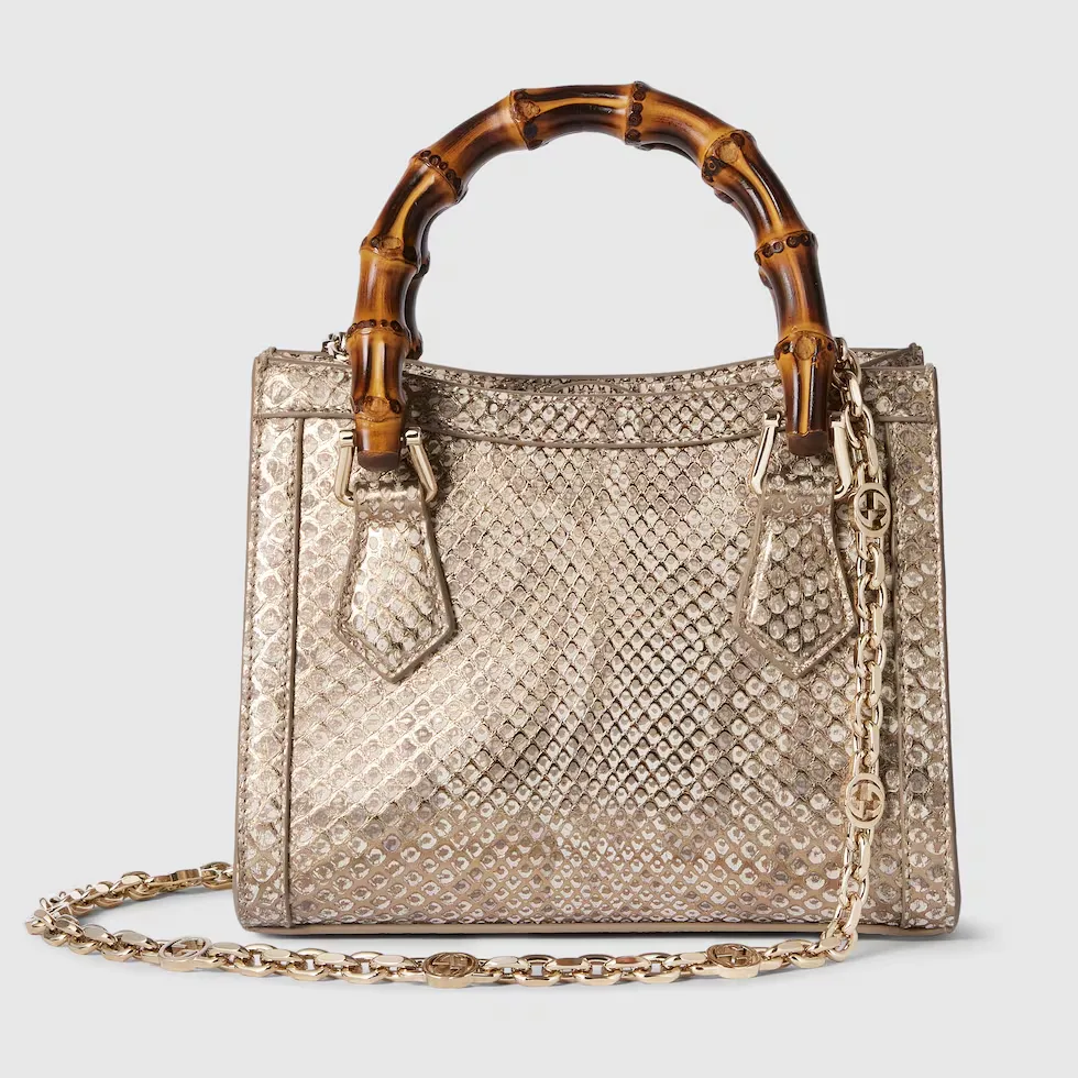 구찌 Gucci Diana 파이톤 스몰 토트백 675800EKN0G5734