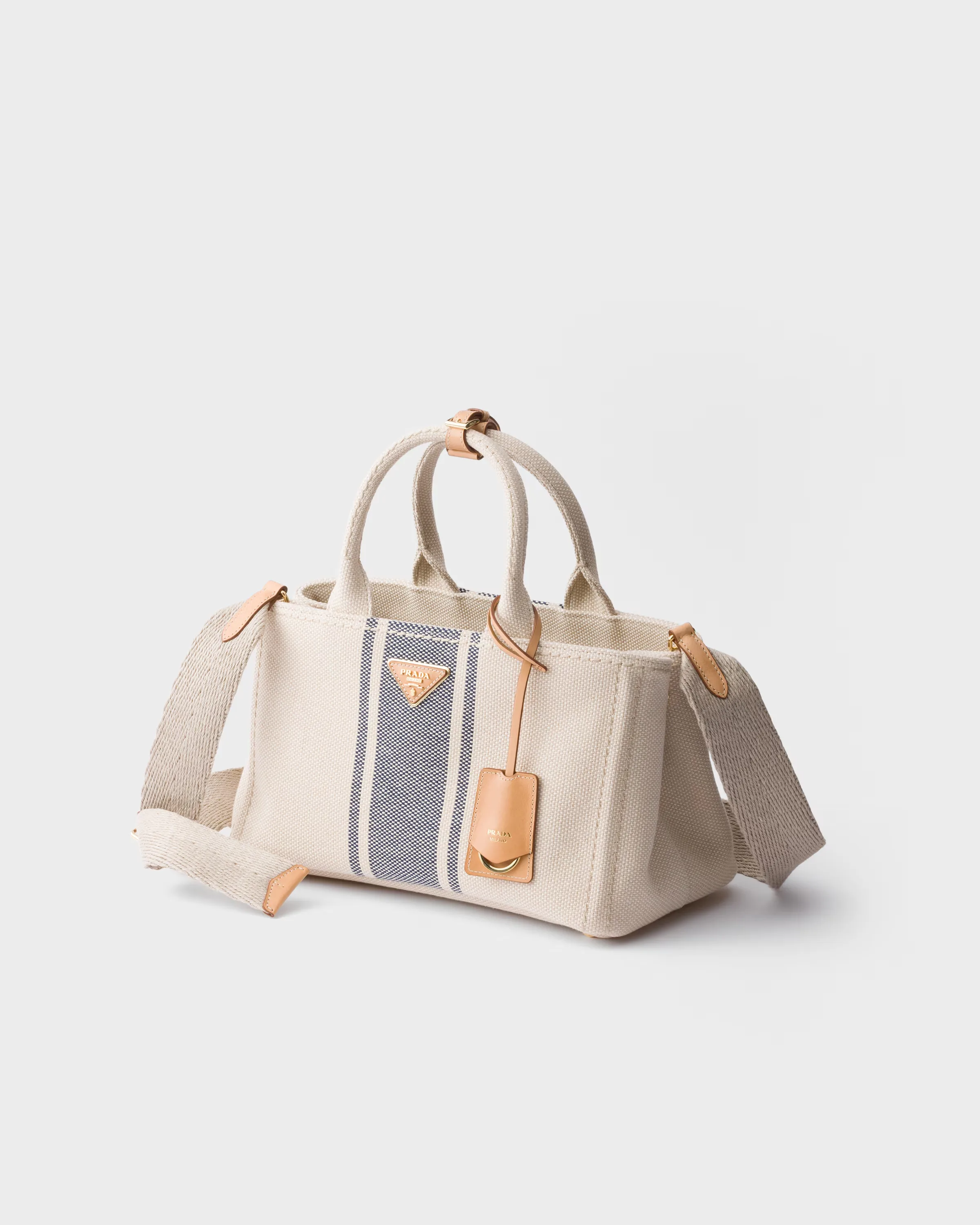 프라다 Prada Jardinière 라지 코튼 캔버스 백 1BG554_2ZQG_F0Z12_V_9YM