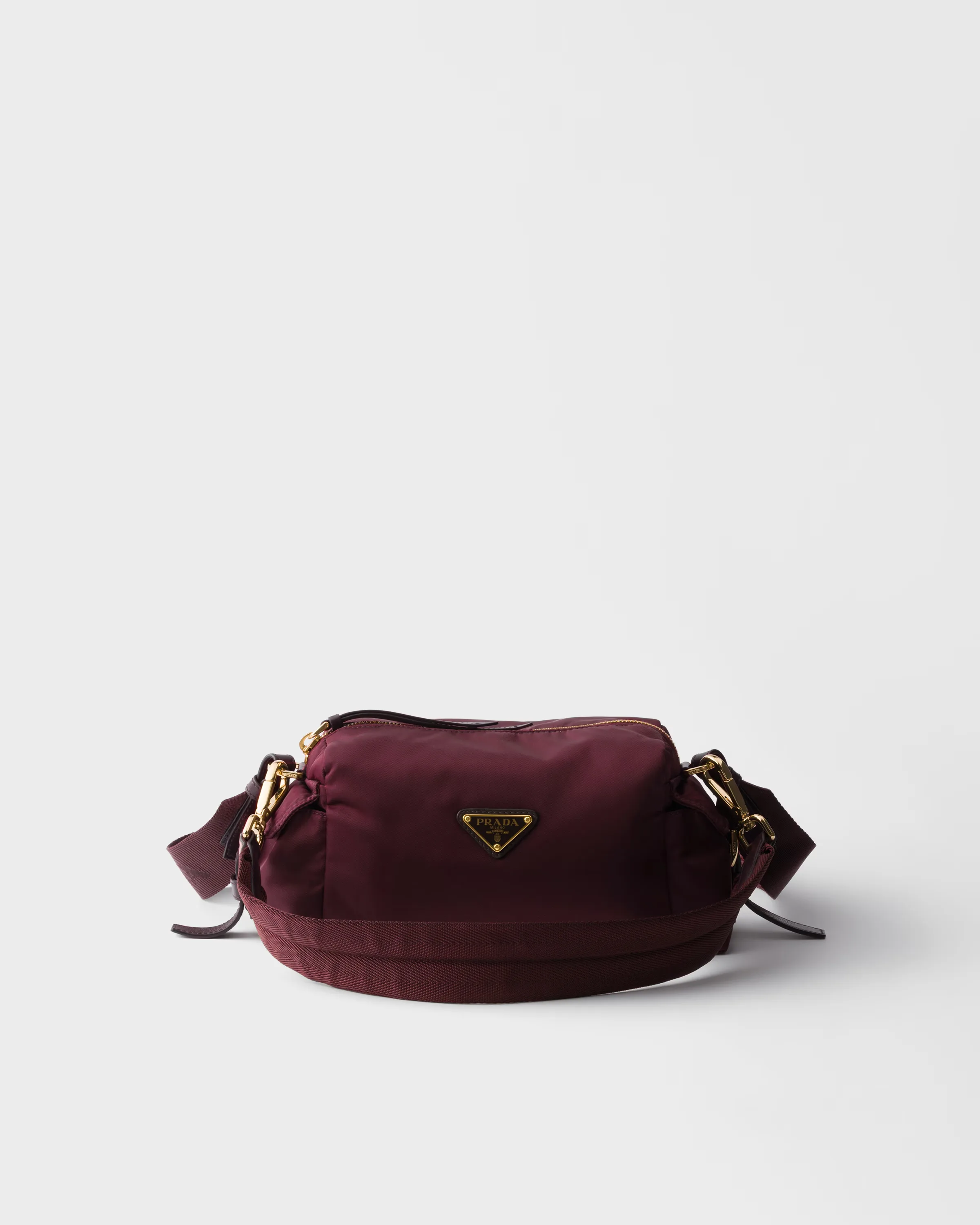 프라다 Prada Explore 스몰 Re-Nylon & 레더 숄더백 1BH232_RDLN_F0002_V_NOO