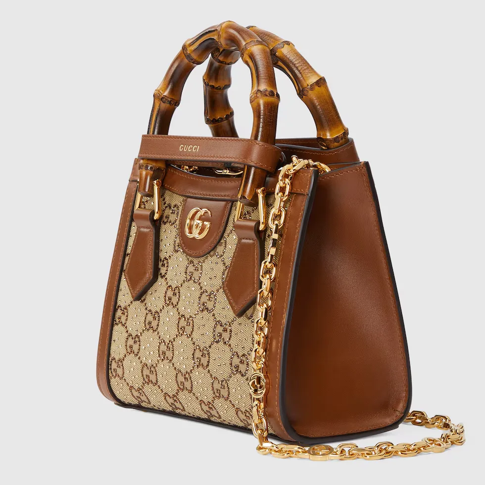 구찌 Gucci Diana 크리스탈 스몰 토트백 70744921HRG2687