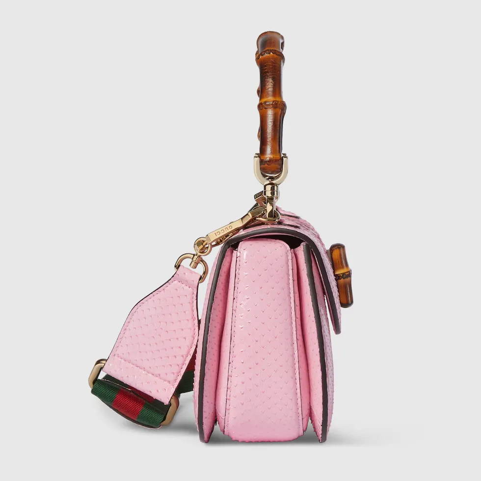 구찌 Gucci Bamboo 1947 파이톤 스몰 백 675797EAA2R8559