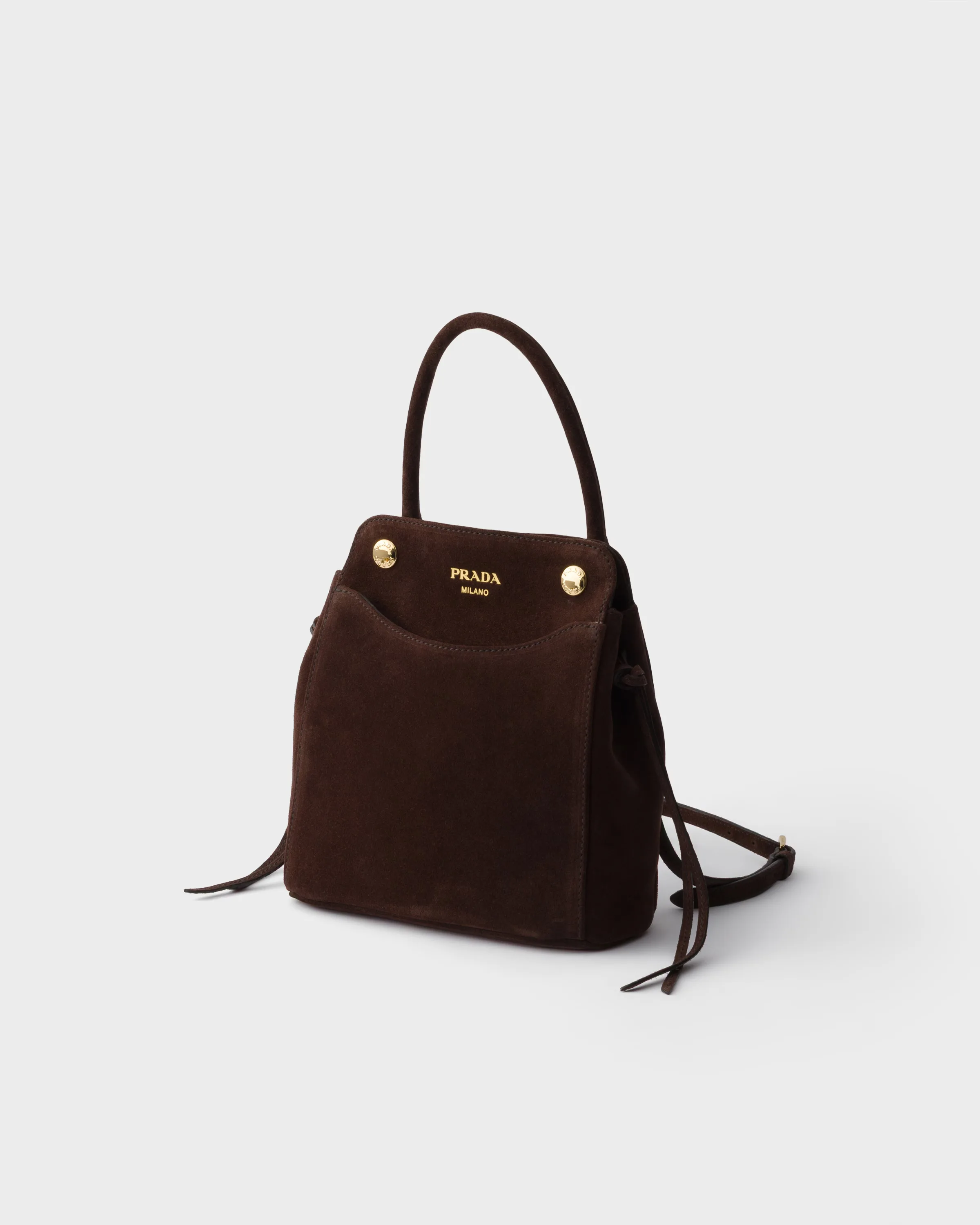 프라다 Prada Carry 미니 스웨이드 핸드백 1BA496_2C4S_F0003_V_OOM